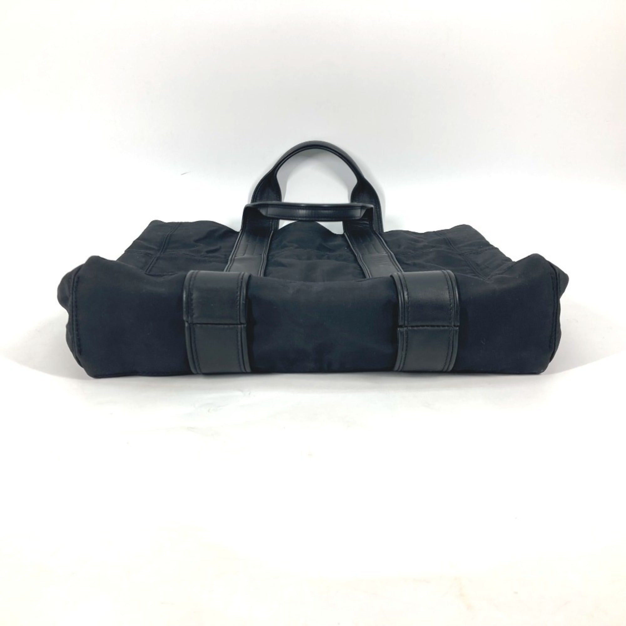 Hermes Black Nylon Shoulder Bag Tote Bag (Pre-Owned)