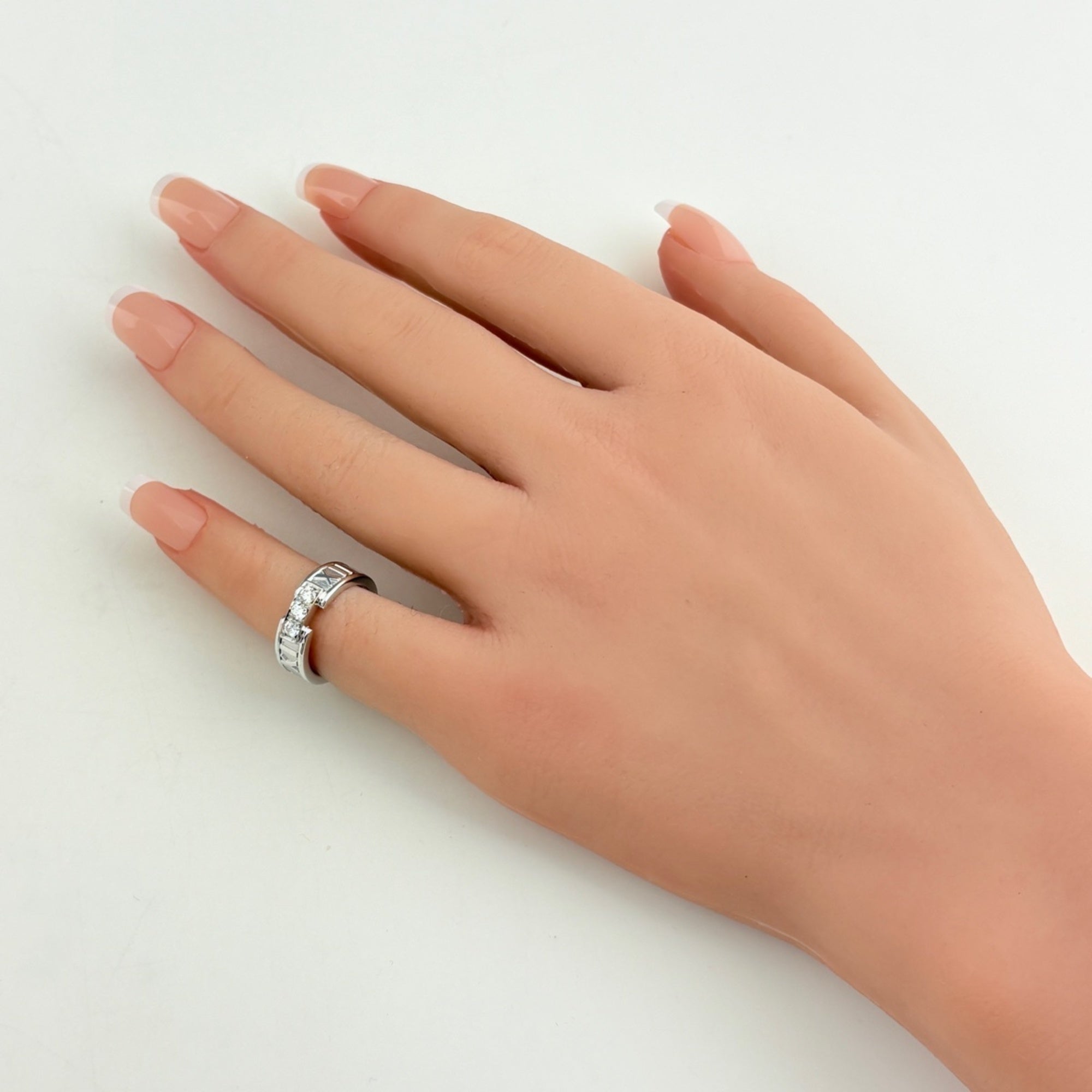 Tiffany White Gold (18K) Band Ring (Pre-Owned)