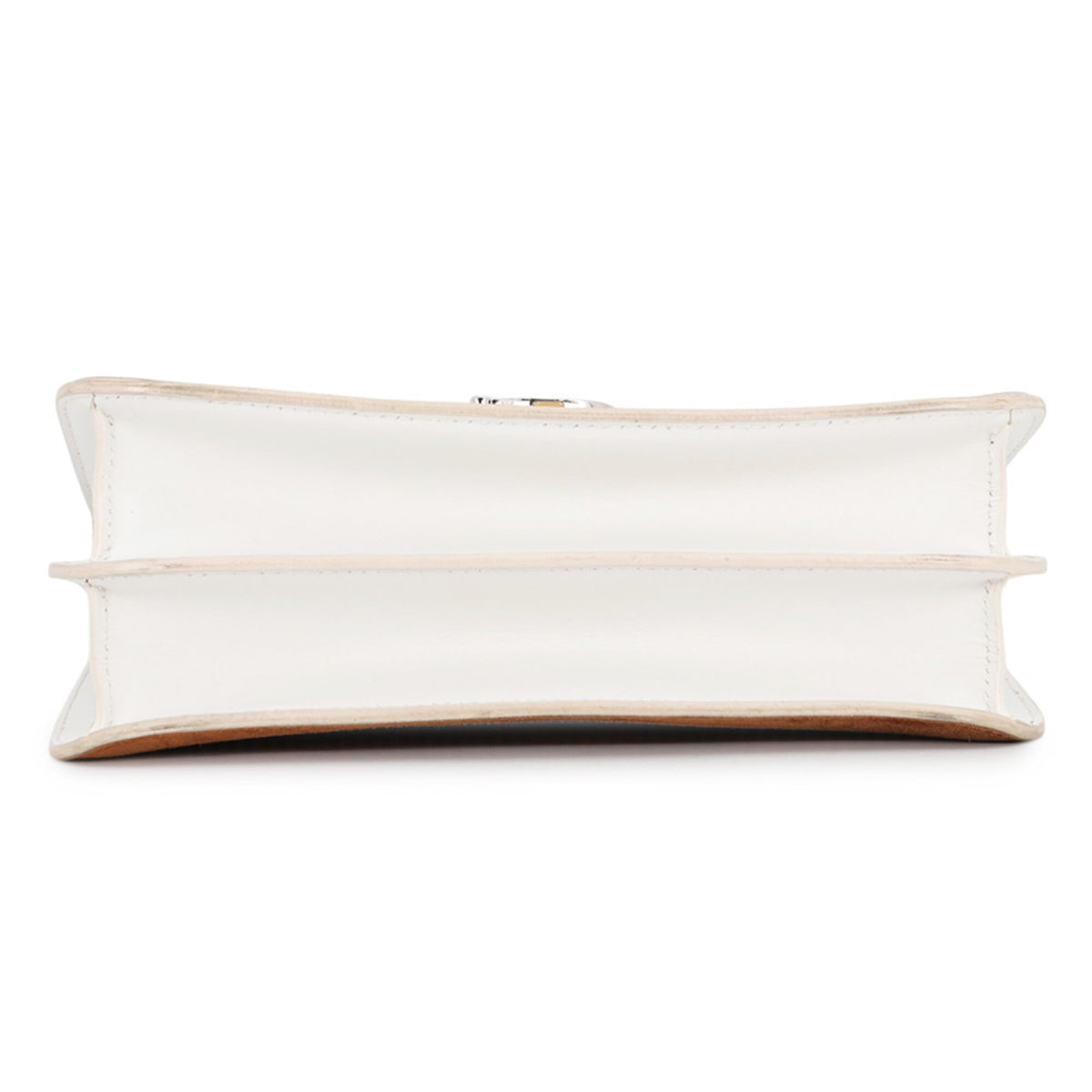 Burberry Brown White Suede Leather Shoulder Bag (Pre-Owned)