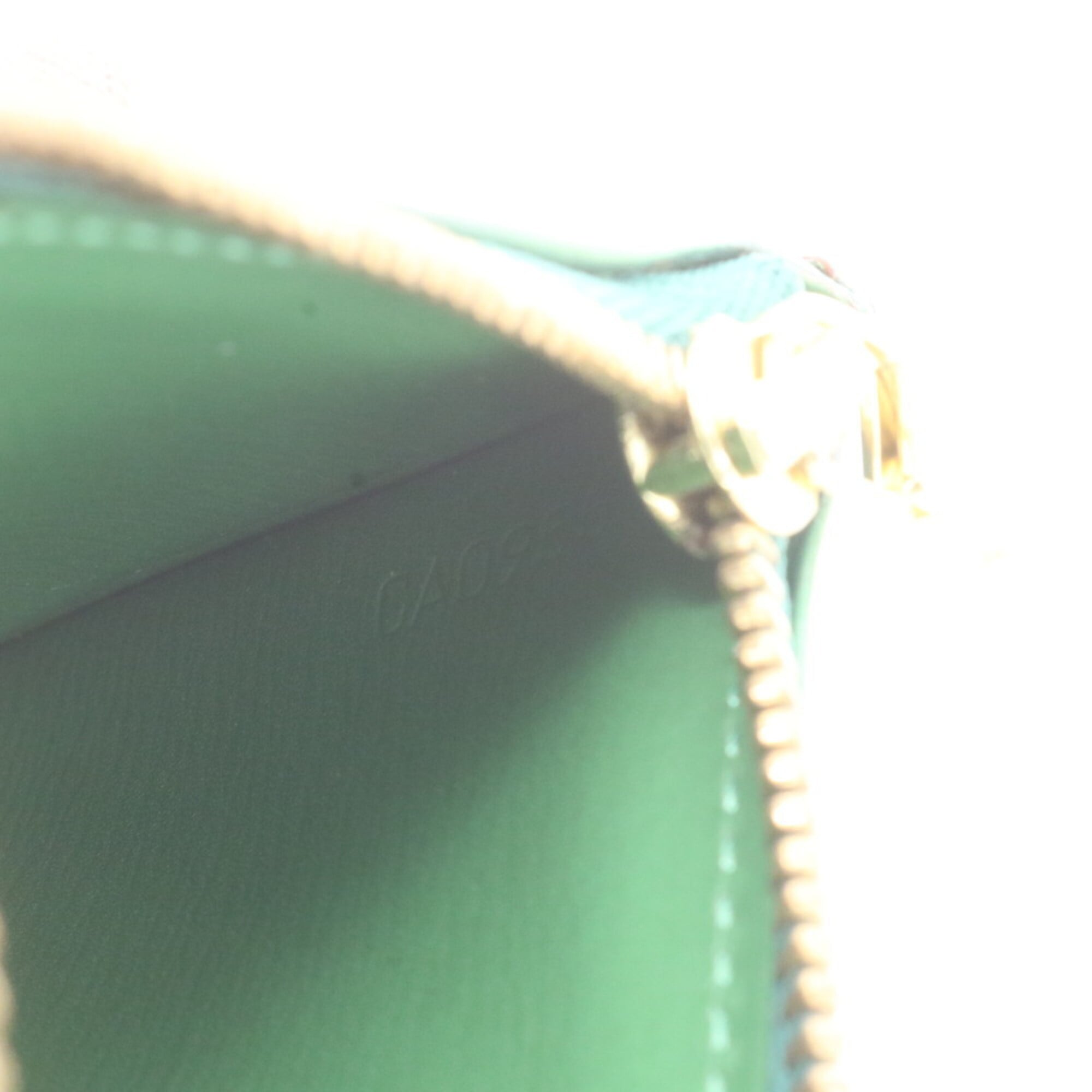 Louis Vuitton Borneo Green Leather Coin Purse/Coin Case (Pre-Owned)