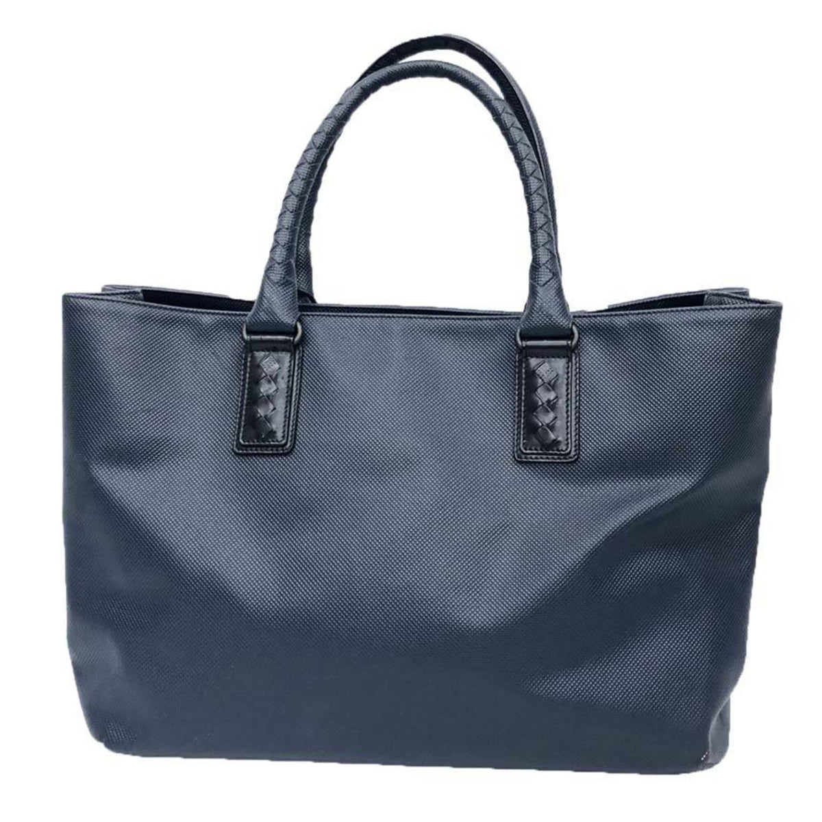 Bottega Veneta Blue Navy Pvc Leather Tote Bag (Pre-Owned)