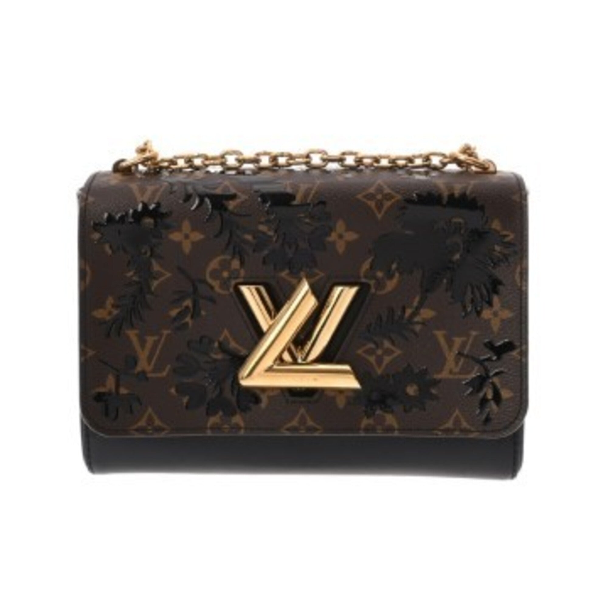 Louis Vuitton Black Brown Monogram Handbag (Pre-Owned)