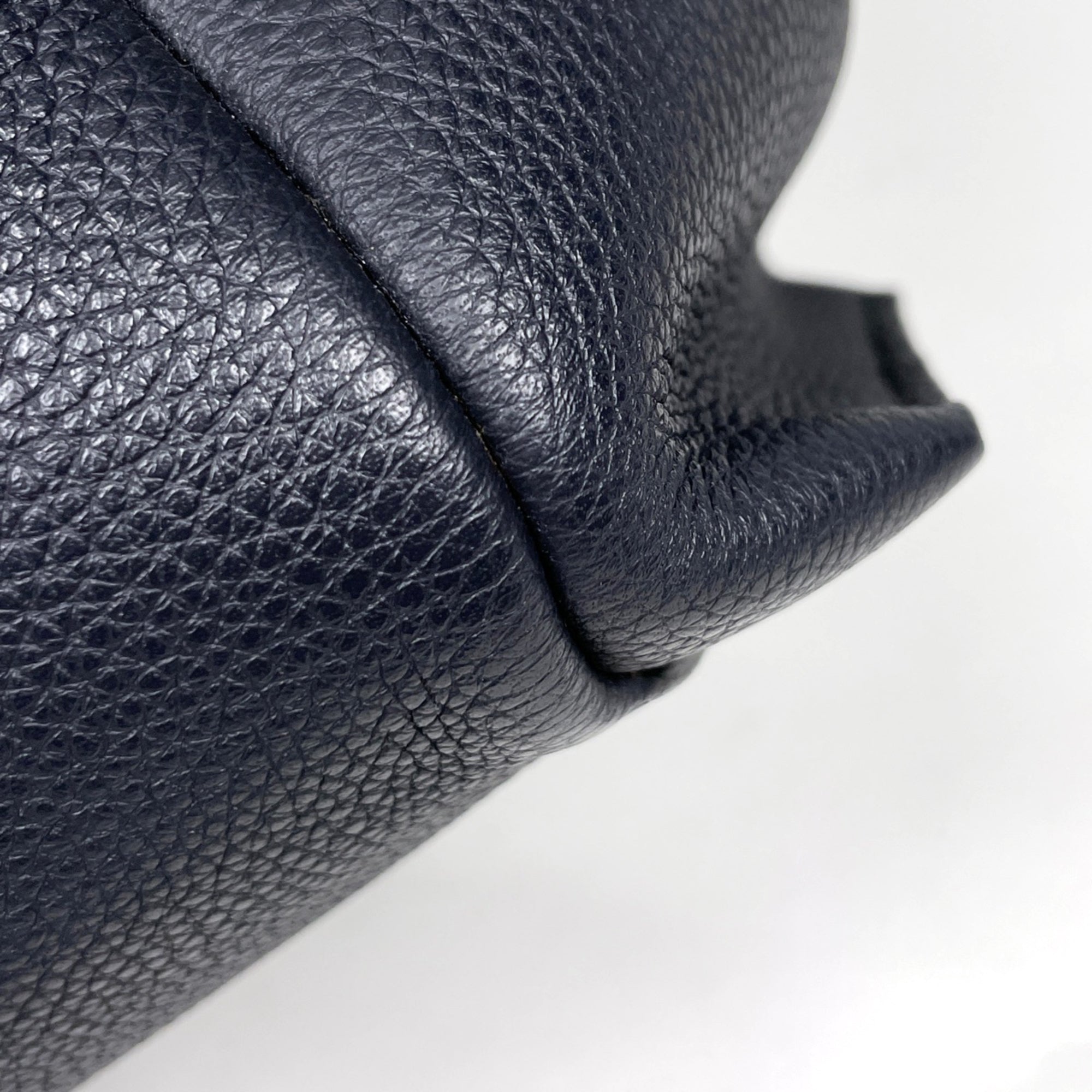 Loewe Flamenco Navy Leather Tote Bag (Pre-Owned)