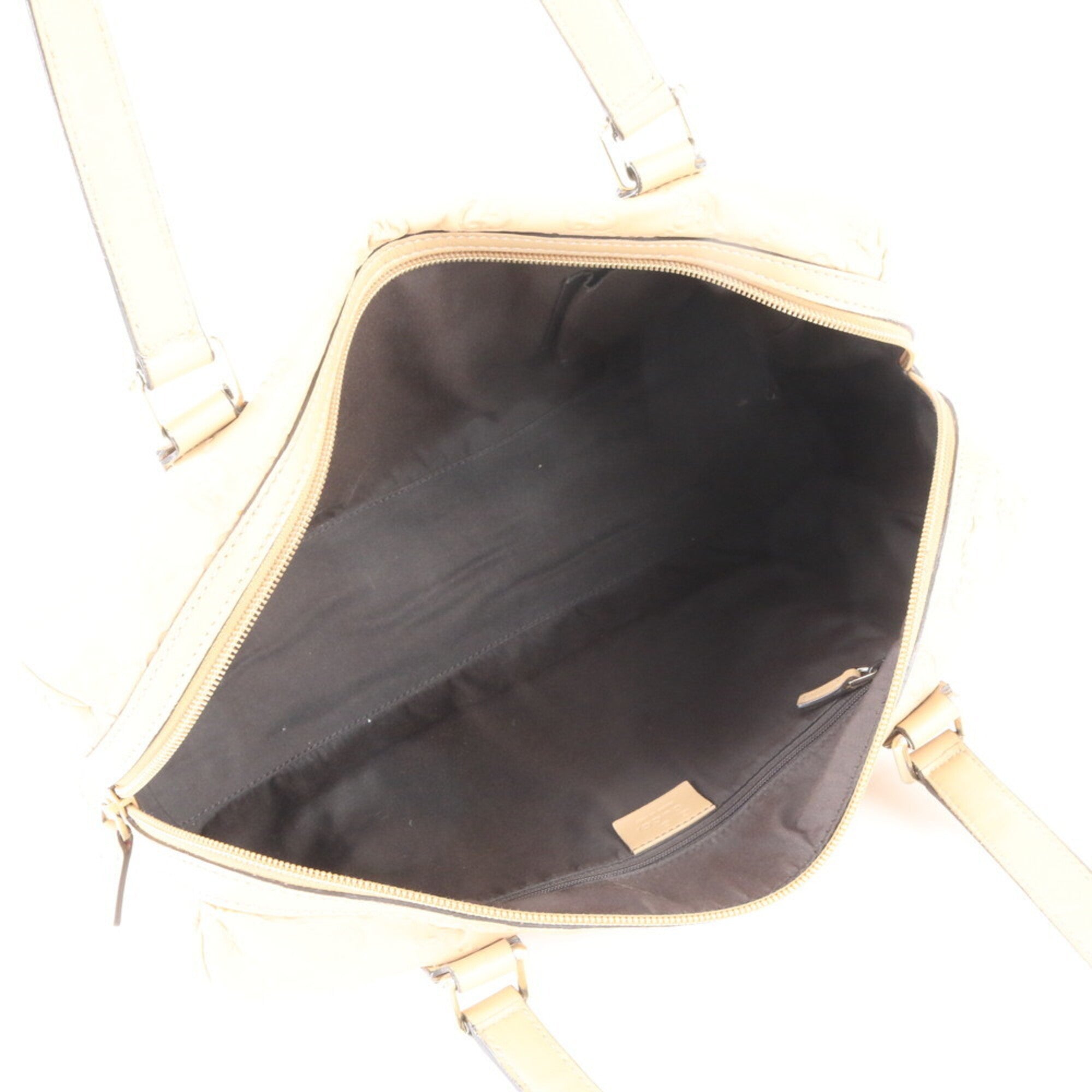 Gucci Guccissima Beige Leather Handbag Tote Bag (Pre-Owned)