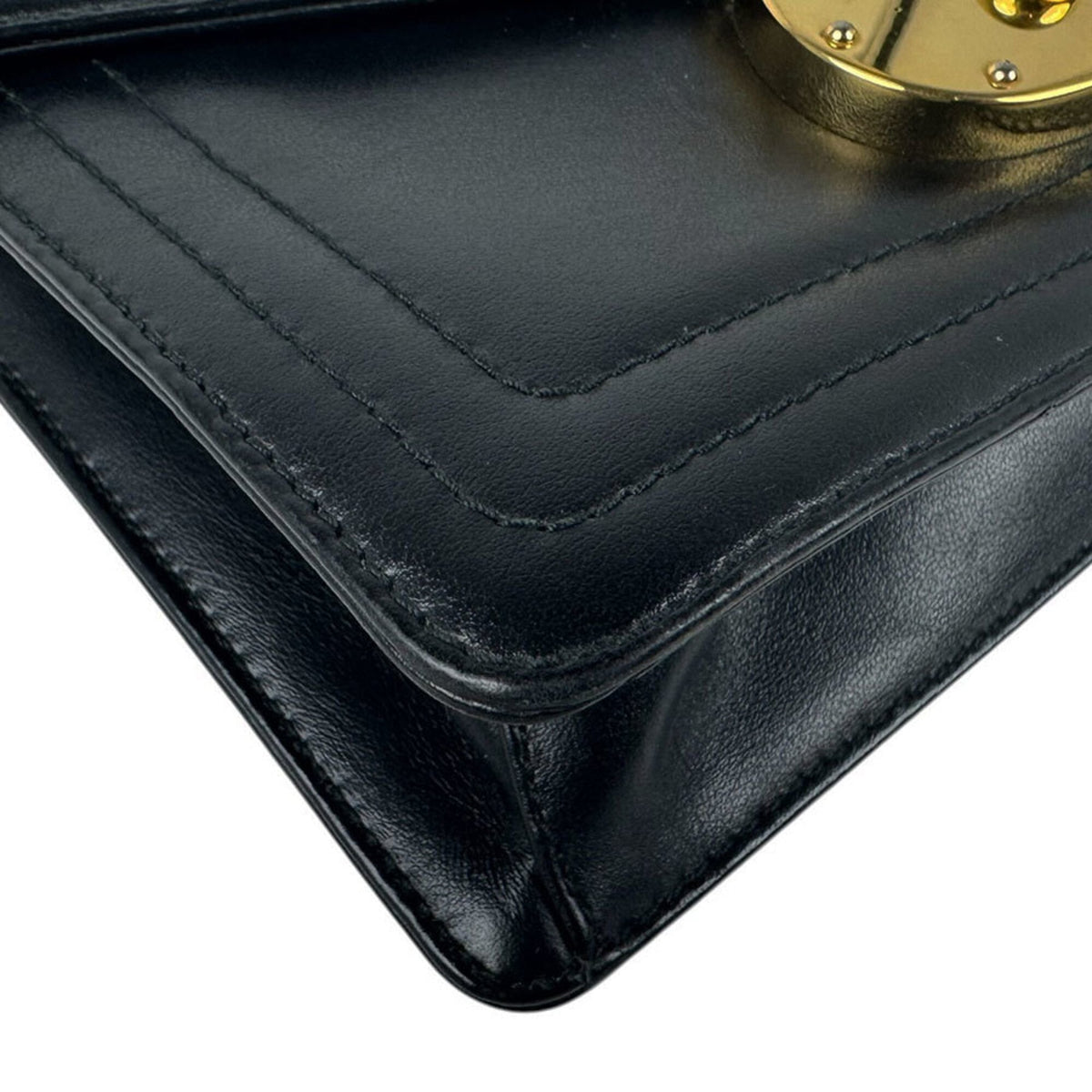 Prada Black Leather Shoulder Bag (Pre-Owned)