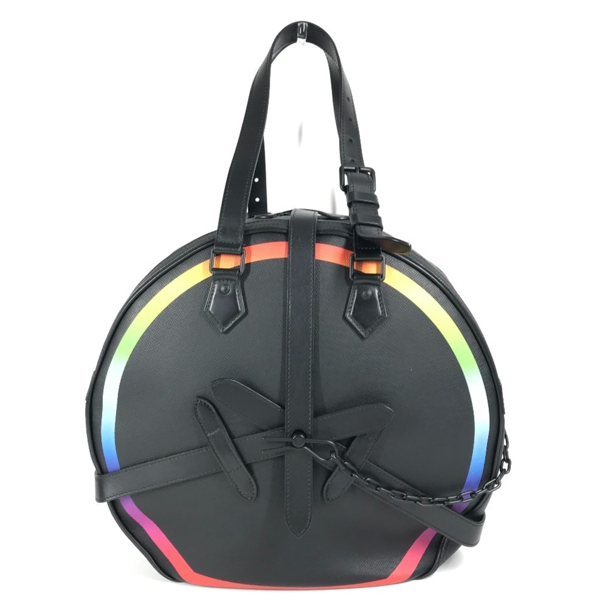 Louis Vuitton Taiga Ardoise Black Taiga Leather Pochette Shoulder Bag (Pre-Owned)