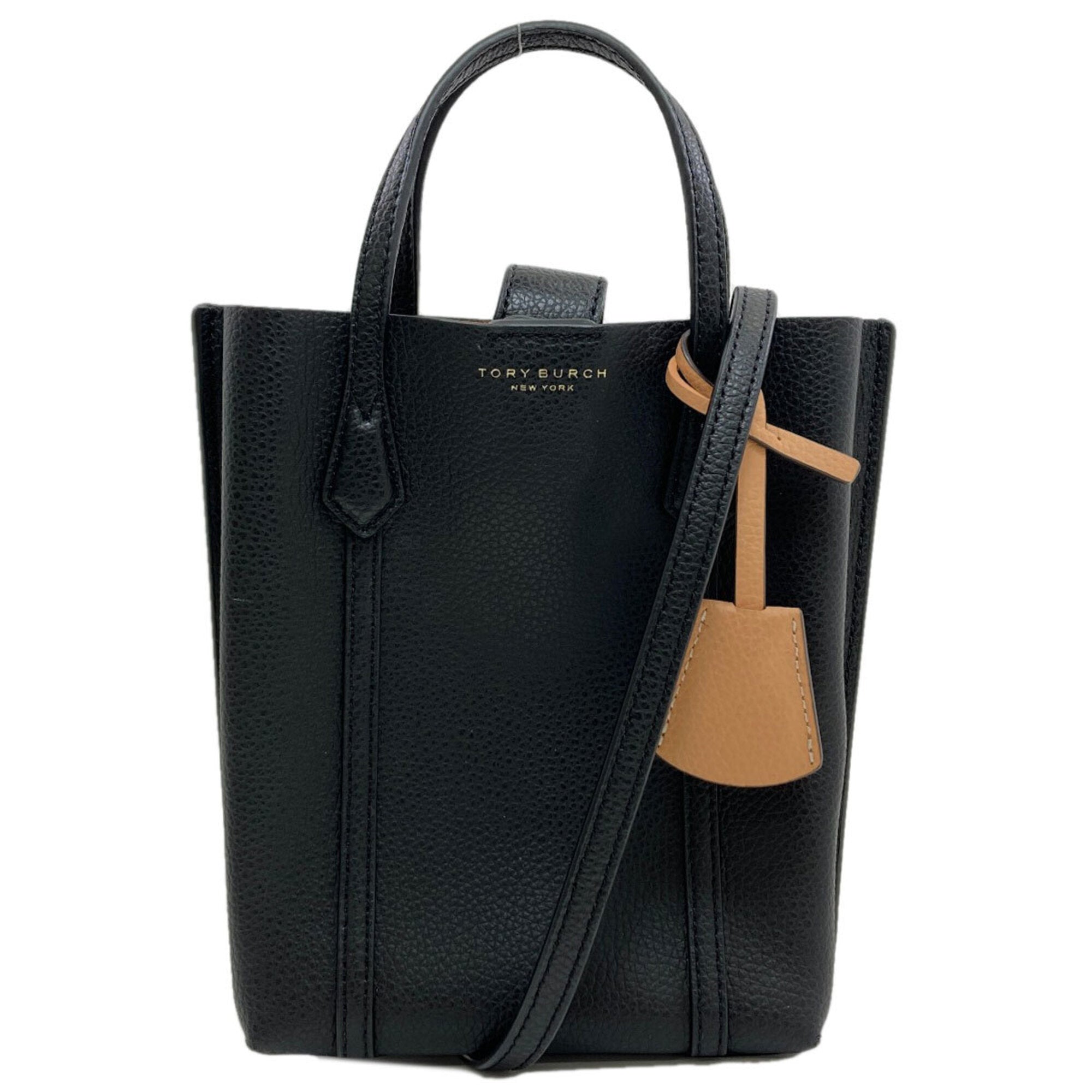 Tory Burch Black Leather Handbag (Pre-Owned)