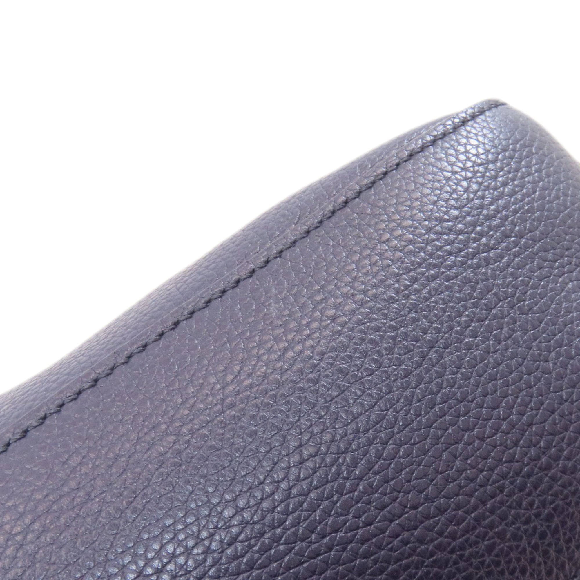 Prada Navy Leather Shoulder Bag (Pre-Owned)
