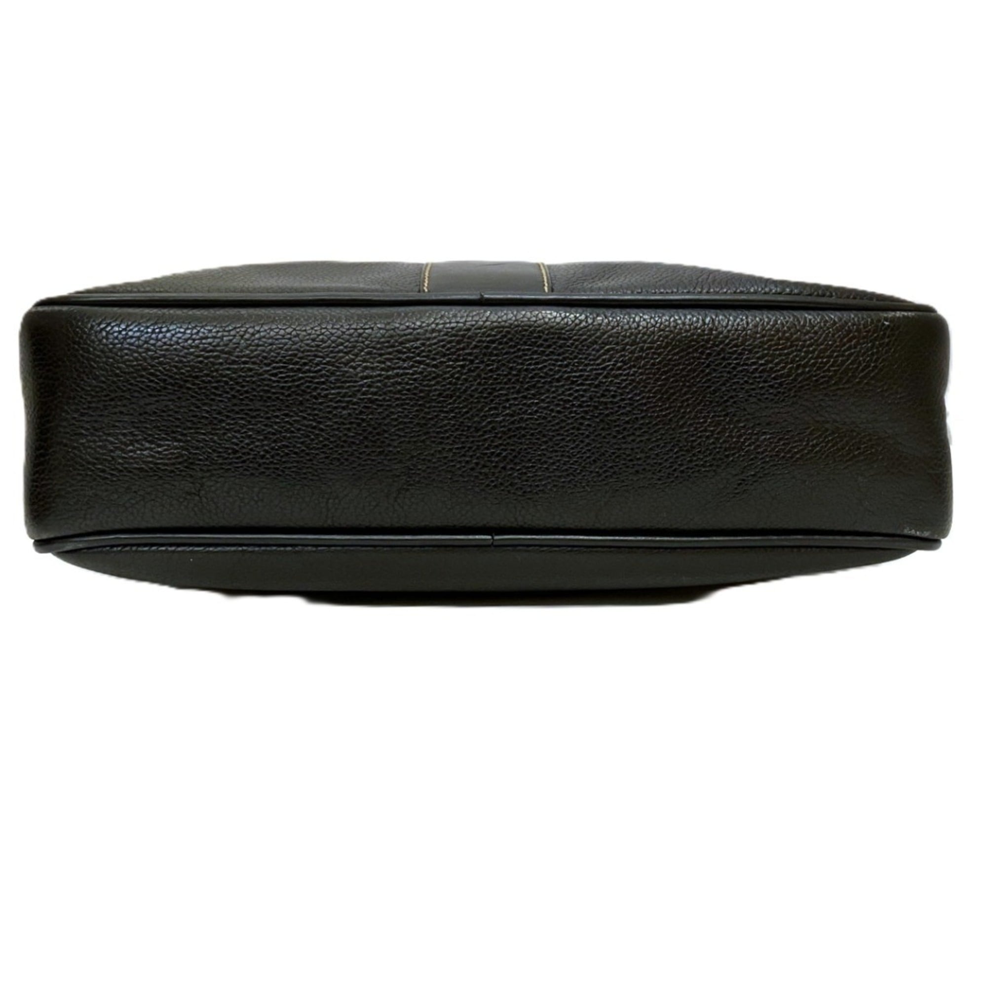 Dunhill Black Leather Shoulder Bag (Pre-Owned)