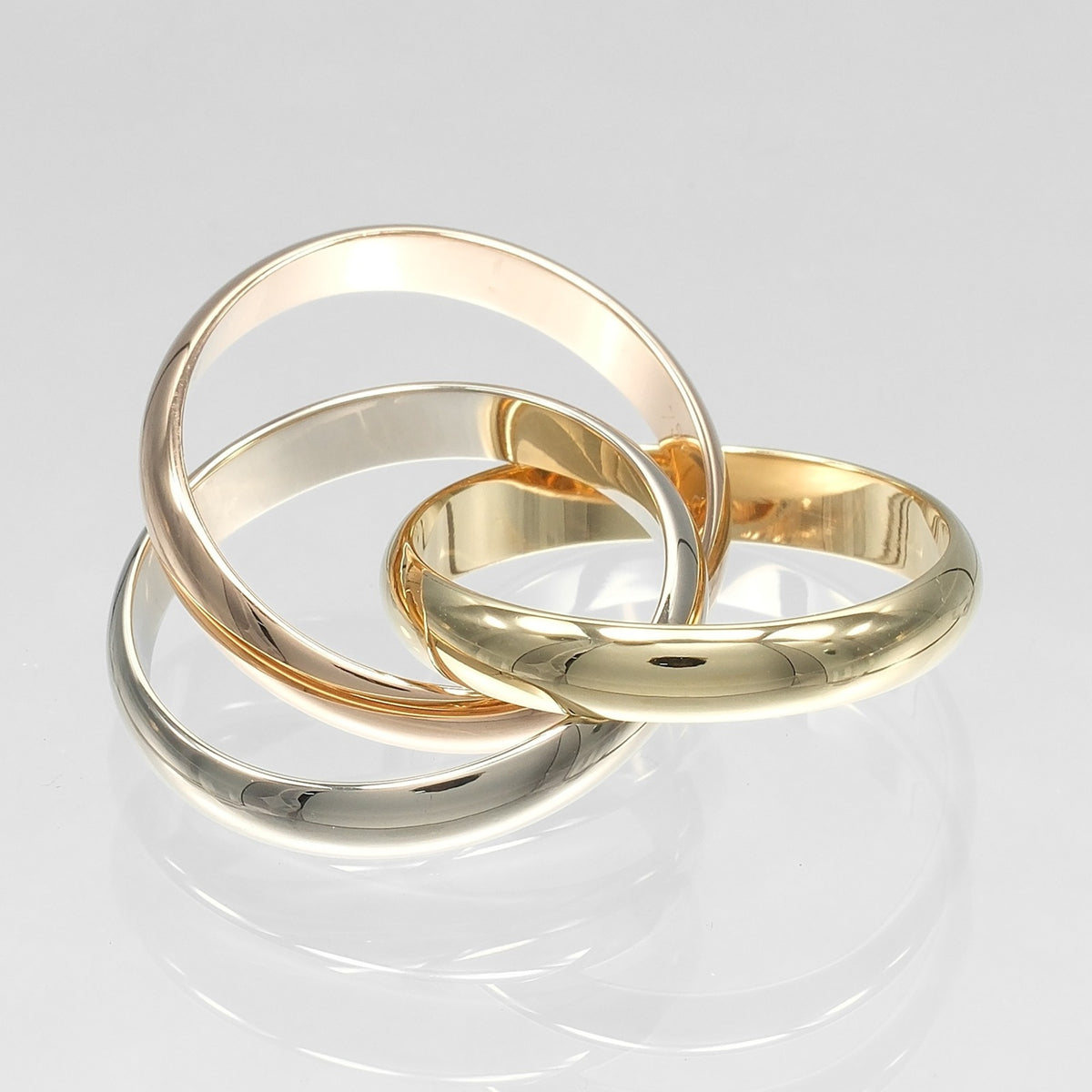 Cartier Yellow Gold (18K) Pink Gold (18K) White Gold (18K) Band Ring (Pre-Owned)