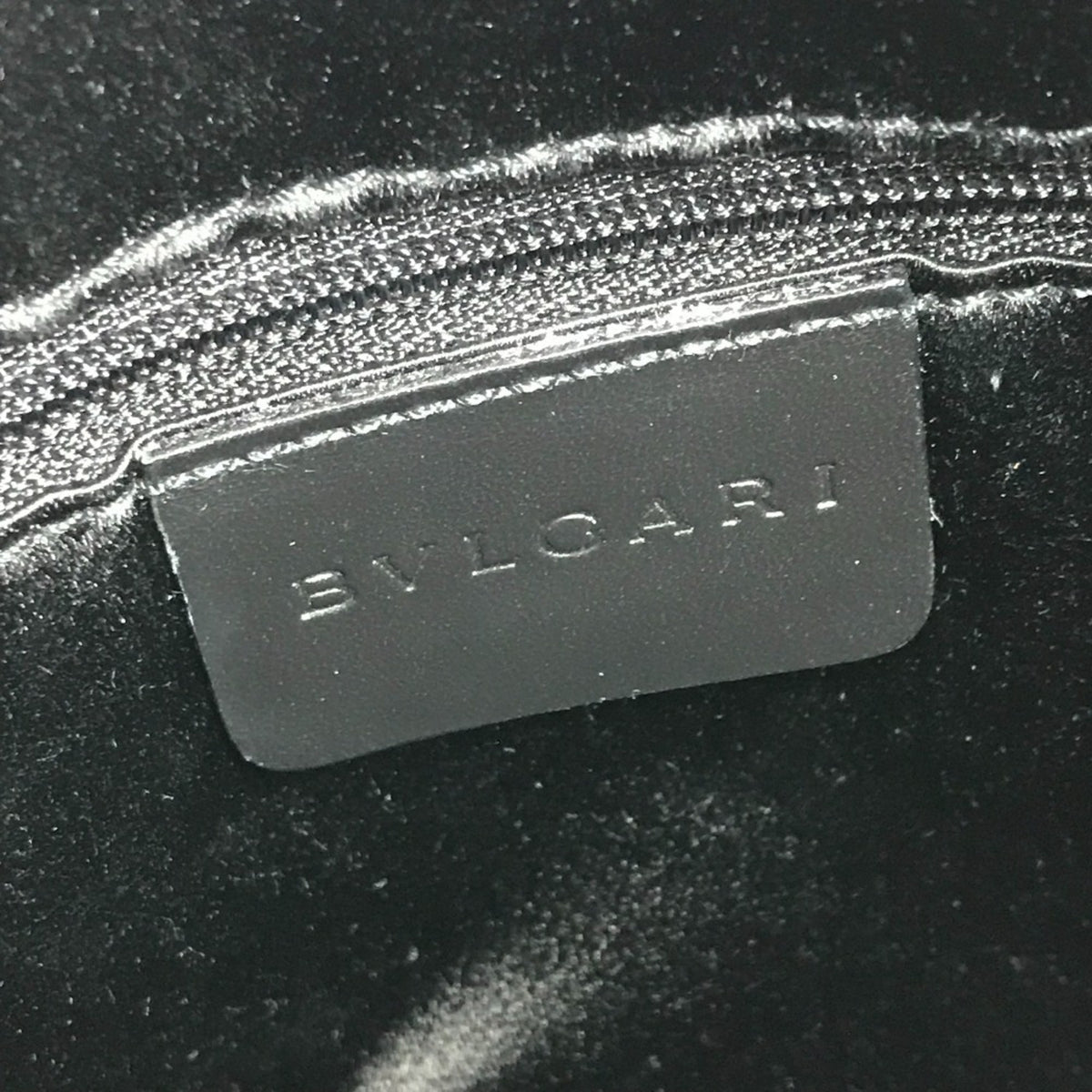 Bvlgari Black Canvas Leather Pochette Shoulder Bag (Pre-Owned)