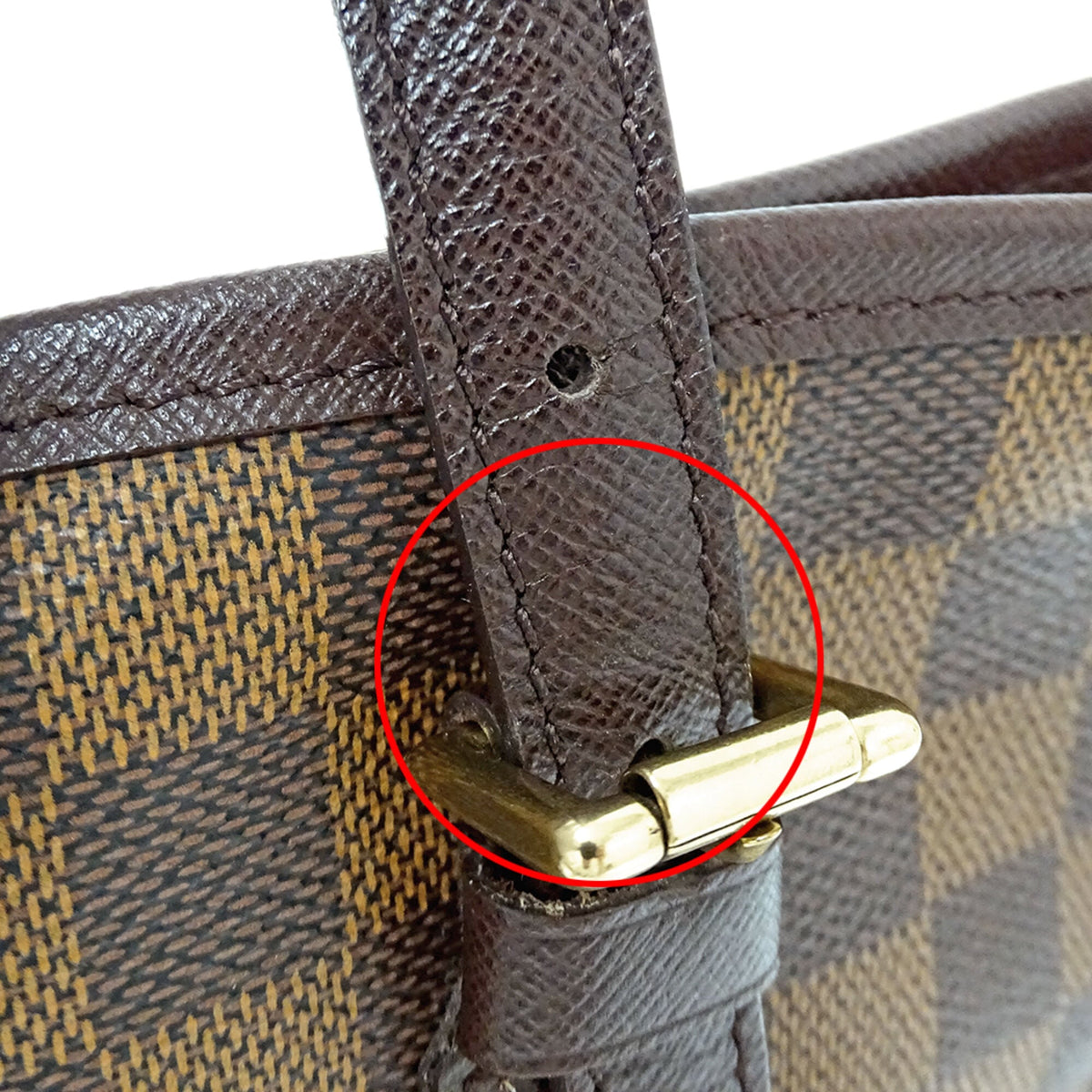 Louis Vuitton Brown Damier Canvas Galle Damier Canvas Handbag Tote Bag (Pre-Owned)