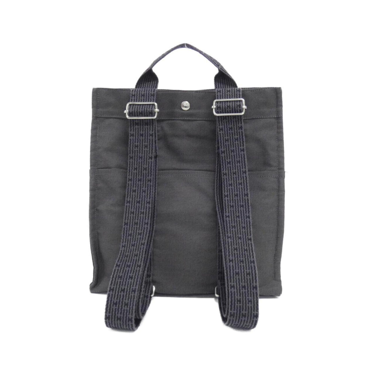 Hermes Black Canvas Backpack (Pre-Owned)