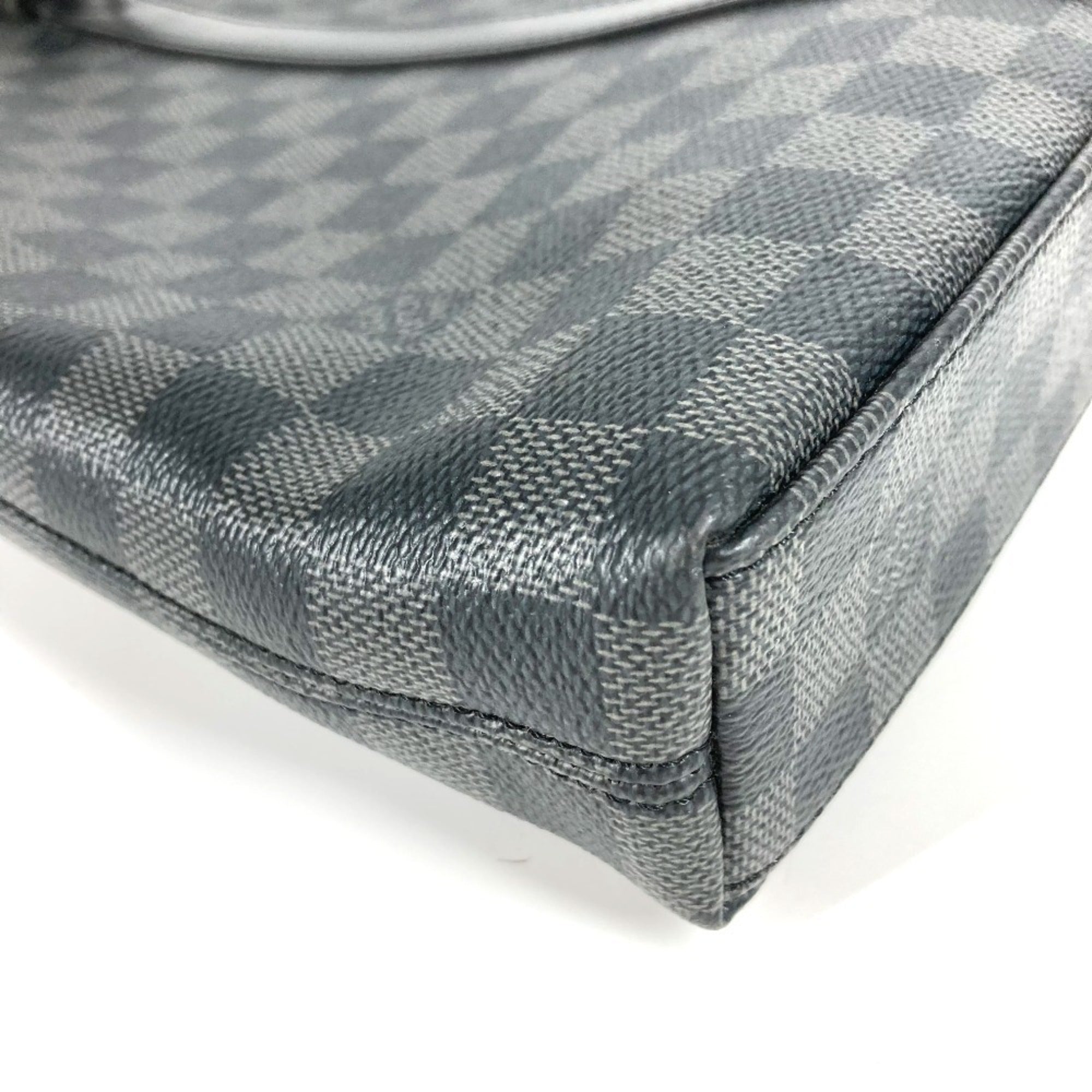 Louis Vuitton Black Damier Graphite Briefcase Handbag Shoulder Bag (Pre-Owned)