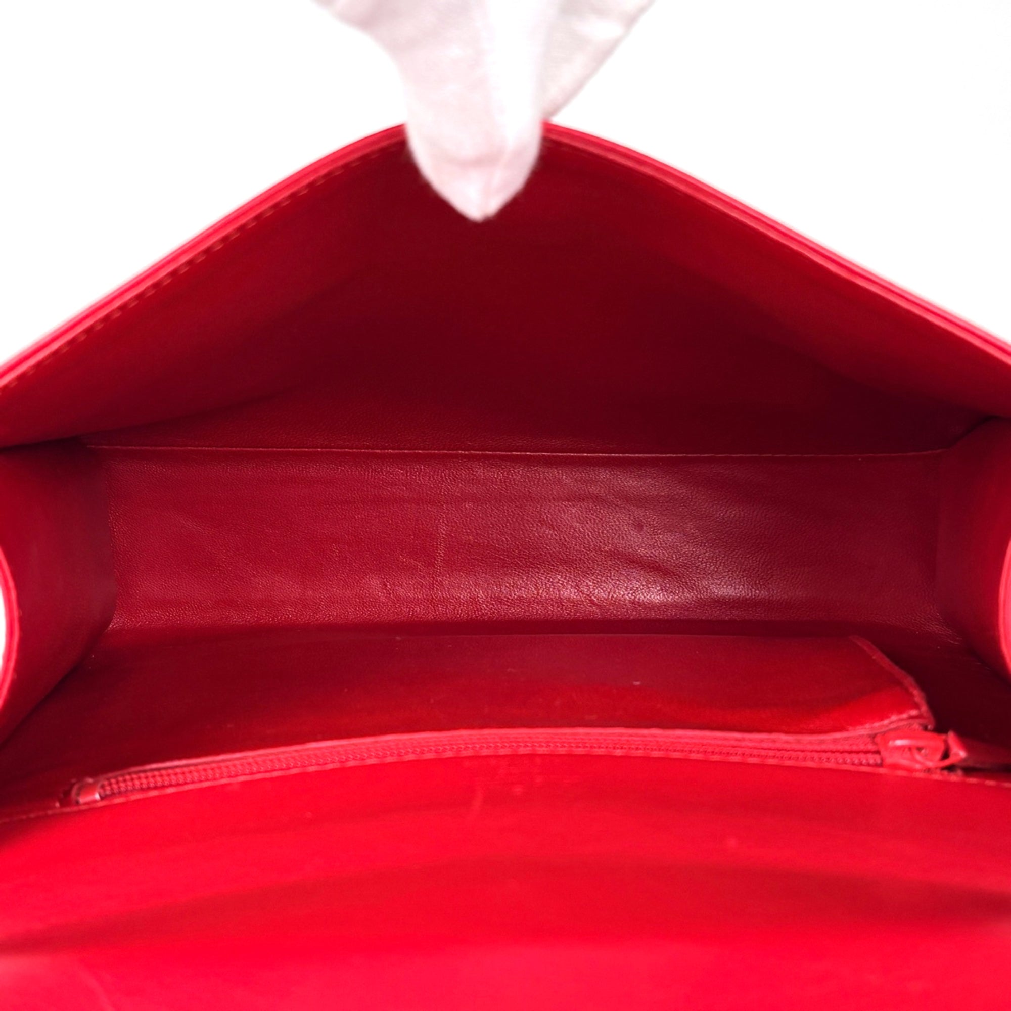 Louis Vuitton Red Color Leather Shoulder Bag (Pre-Owned)