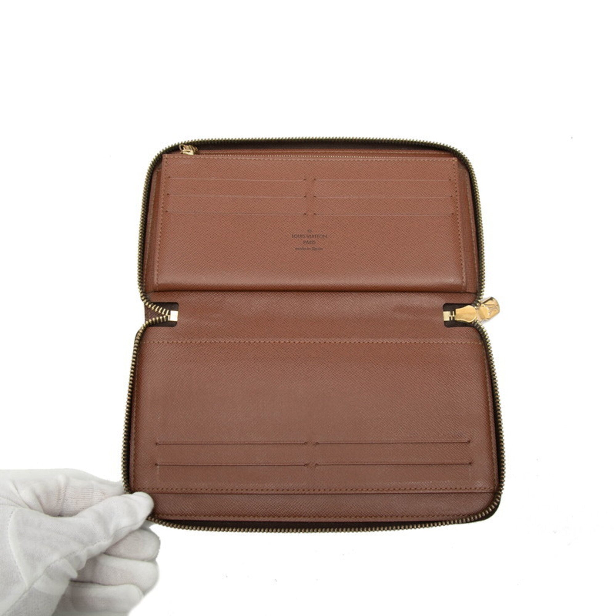 Louis Vuitton Monogram Brown Pvc Leather Long Wallet (Bi-Fold) (Pre-Owned)