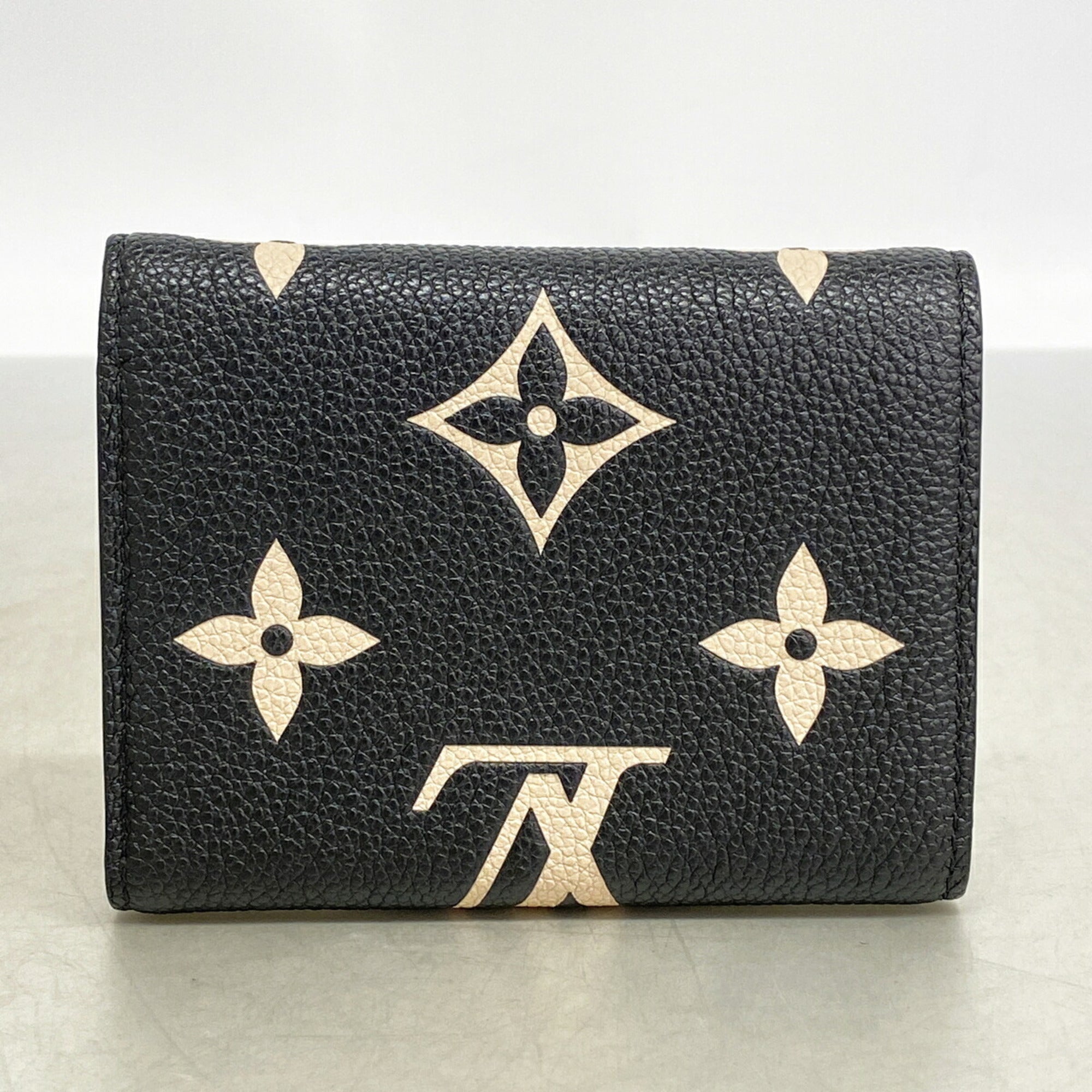 Louis Vuitton Cream Noir Wallet (Tri-Fold) (Pre-Owned)