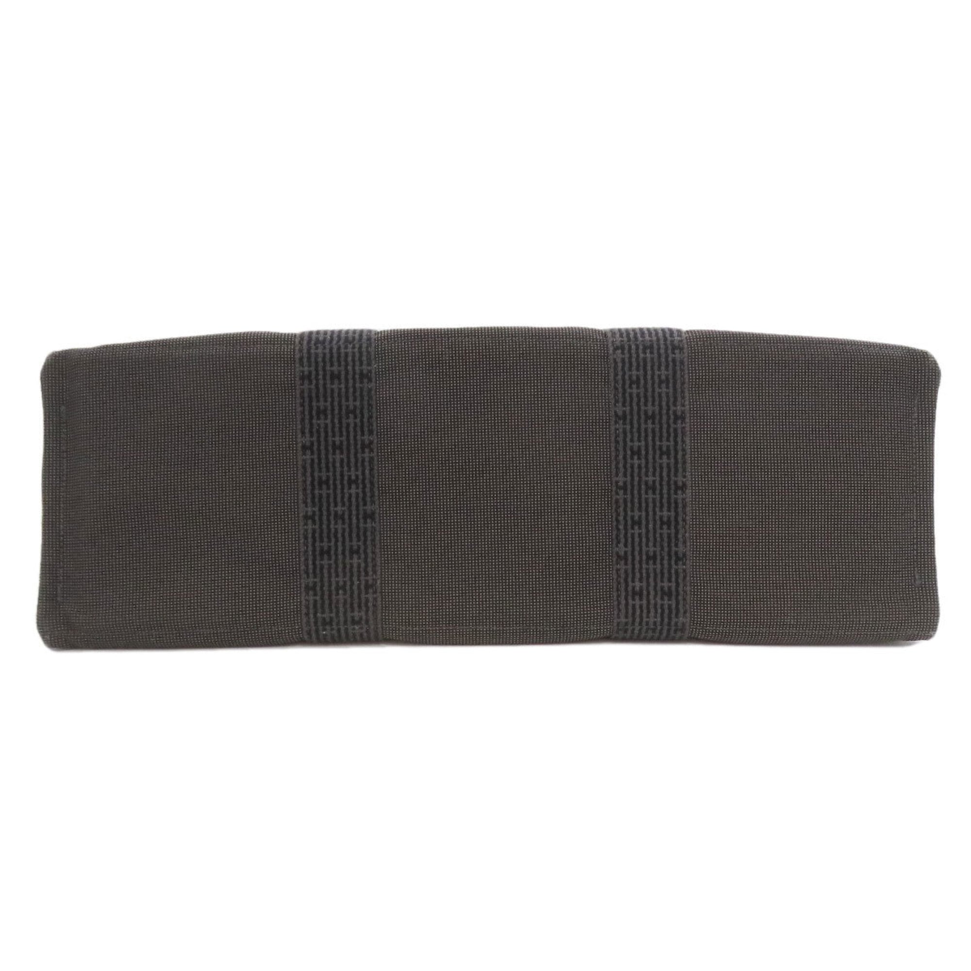 Hermes Gray Canvas Tote Bag (Pre-Owned)