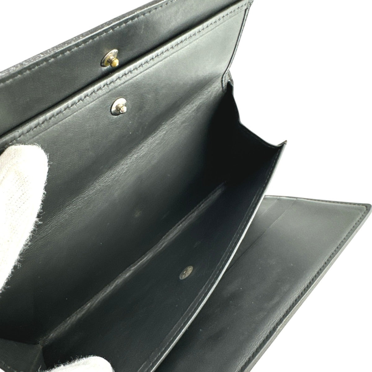 Louis Vuitton Monogram Mat Black Noir Monogram Mat Wallet (Tri-Fold) (Pre-Owned)