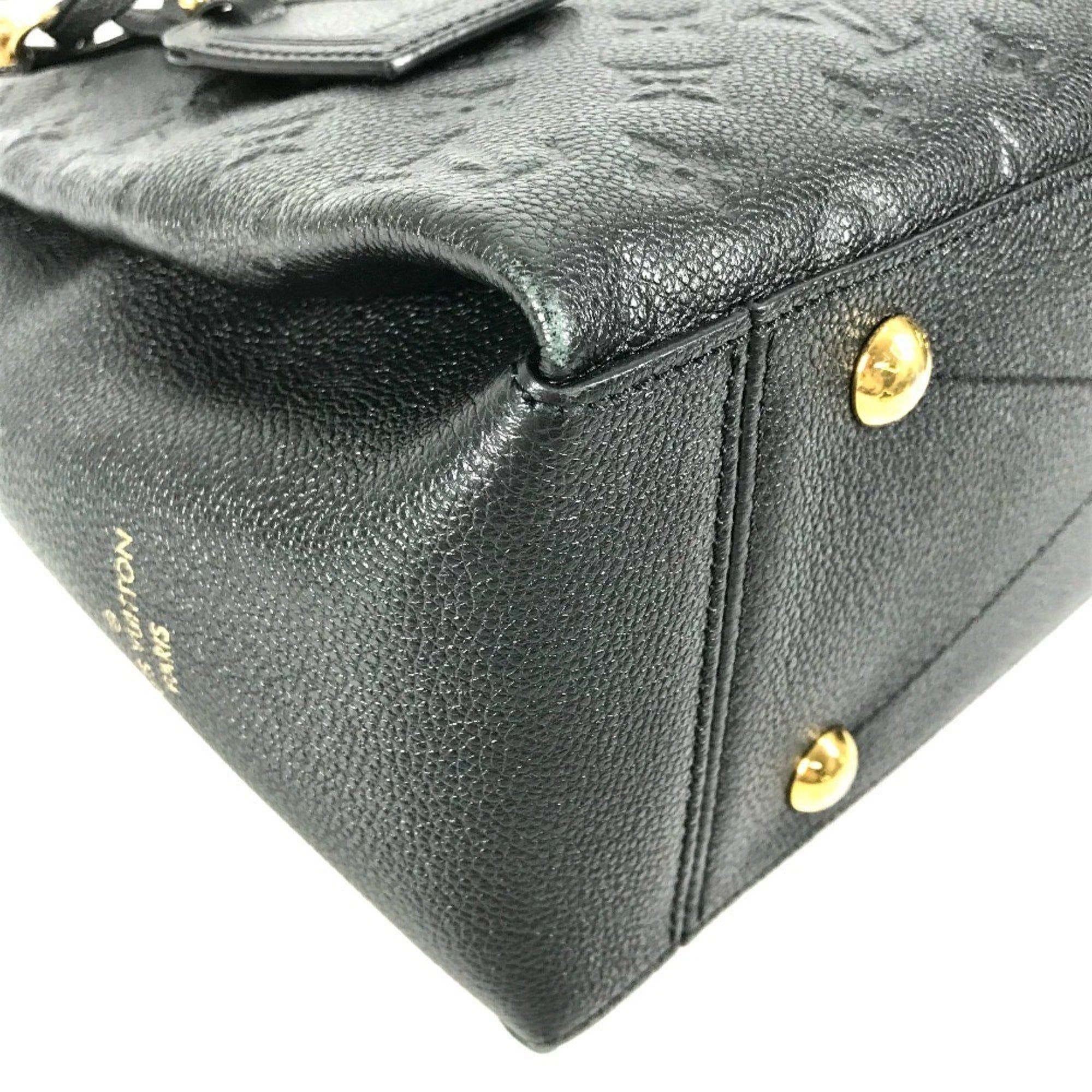 Louis Vuitton Black Noir Monogram Empreinte Shoulder Bag Tote Bag (Pre-Owned)