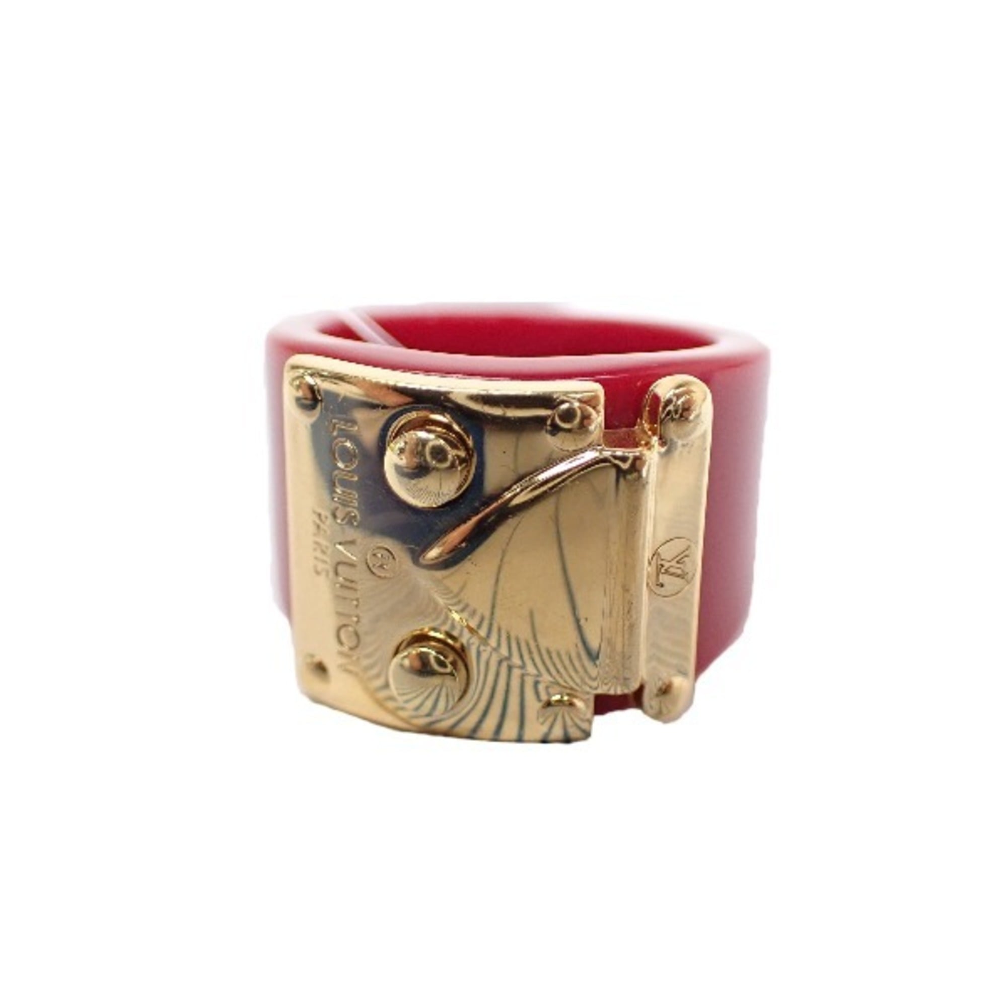 Louis Vuitton Metal Plastic Band Ring (Pre-Owned)