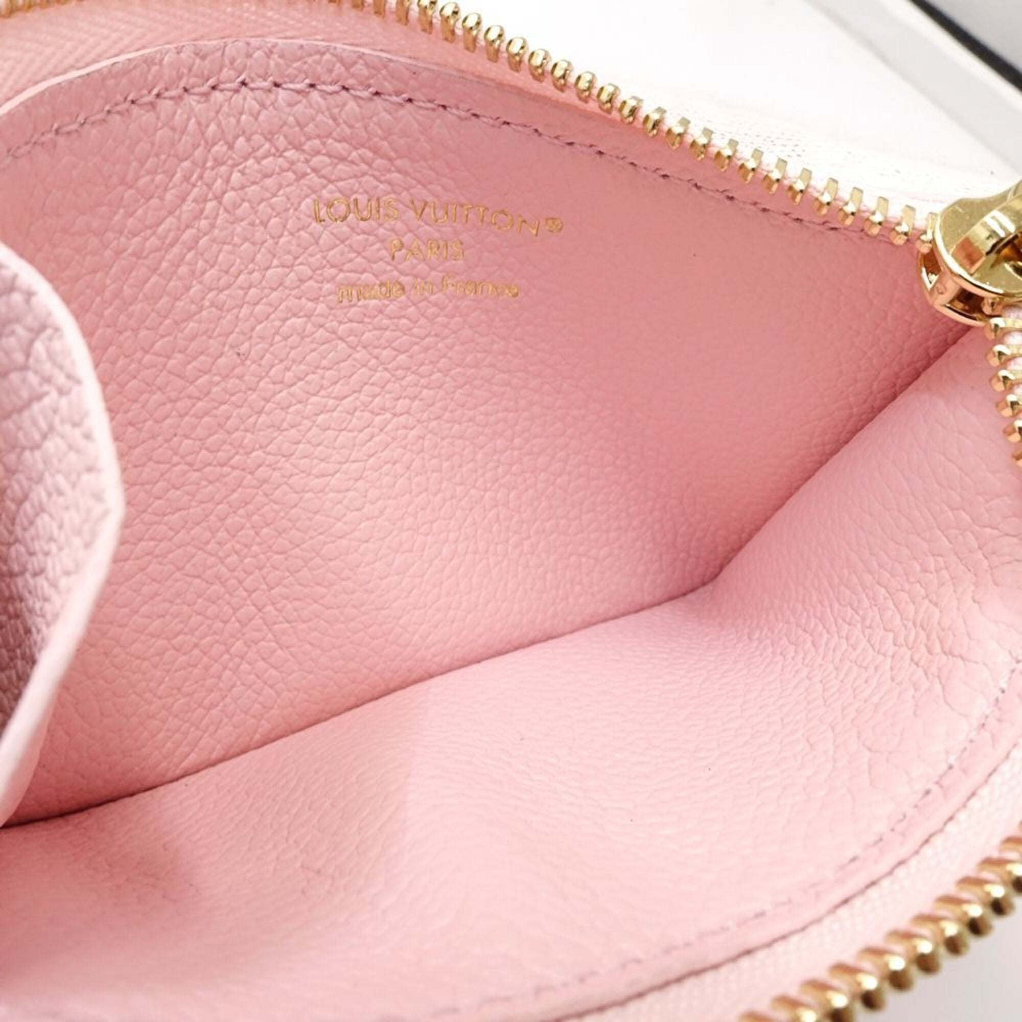 Louis Vuitton Pink Leather Coin Purse/Coin Case (Pre-Owned)