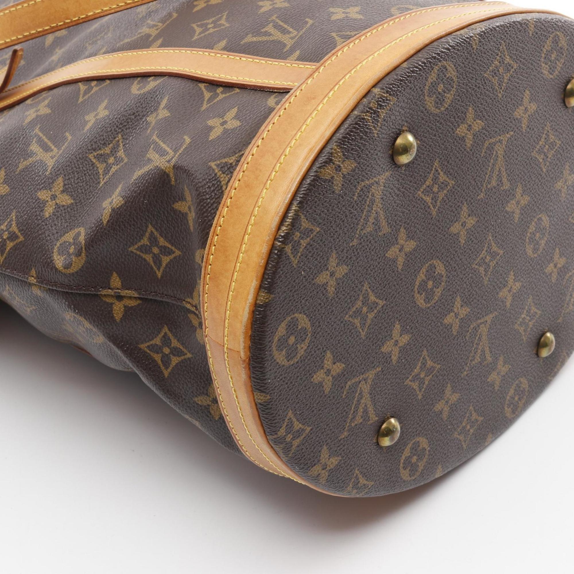 Louis Vuitton Brown Coated Canvas Pvc Monogram Leather Shoulder Bag (Pre-Owned)