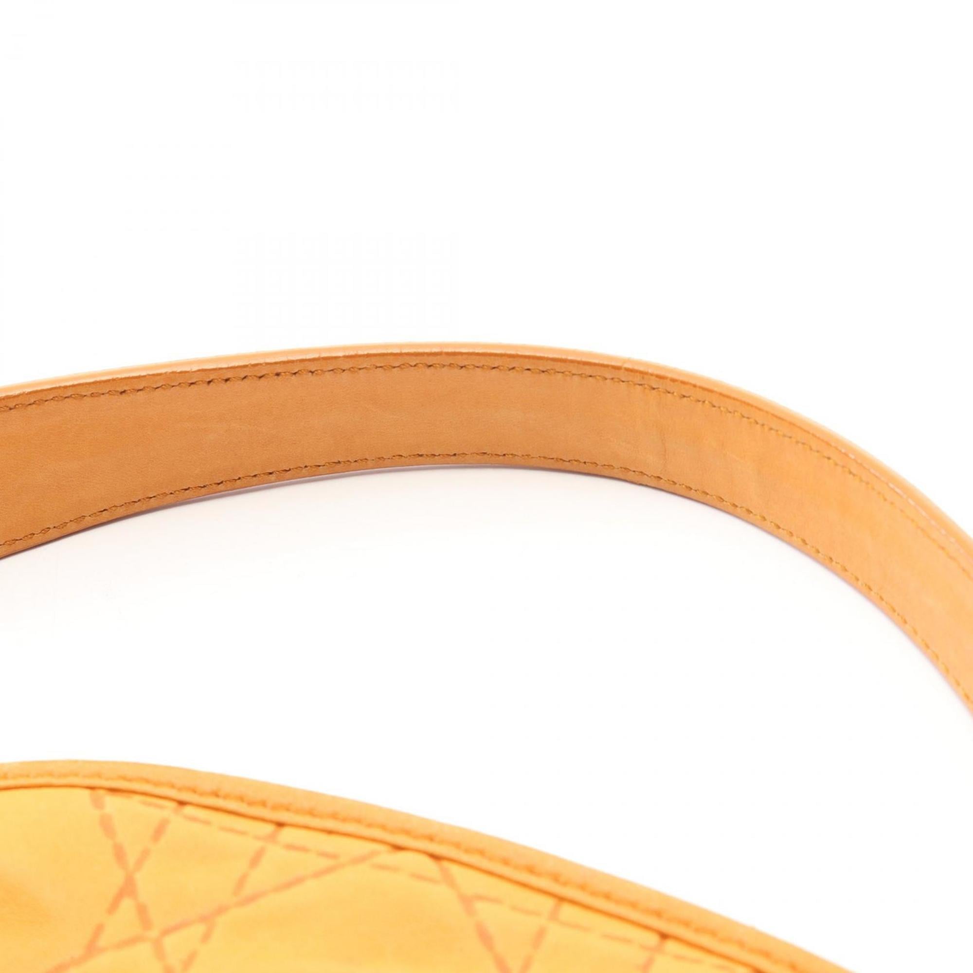 Christian Dior Orange Leather Handbag Shoulder Bag (Pre-Owned)