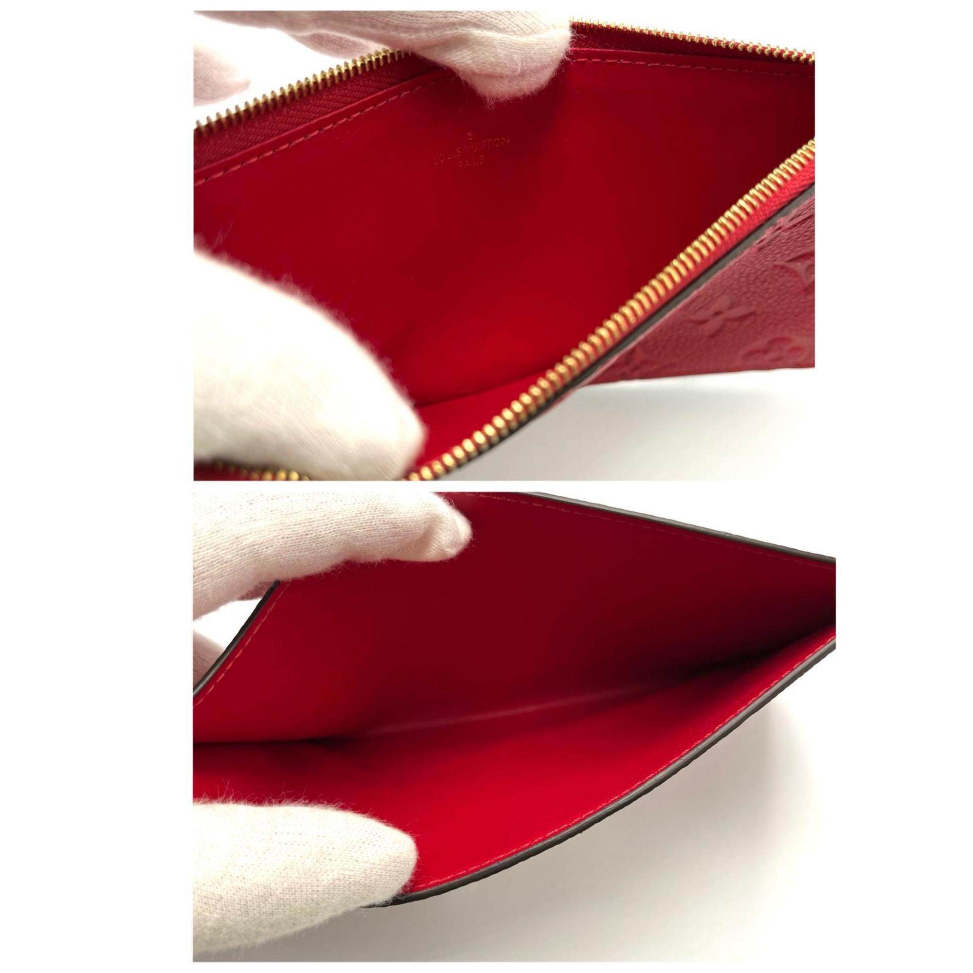 Louis Vuitton Red Color Monogram Empreinte Pochette Shoulder Bag (Pre-Owned)