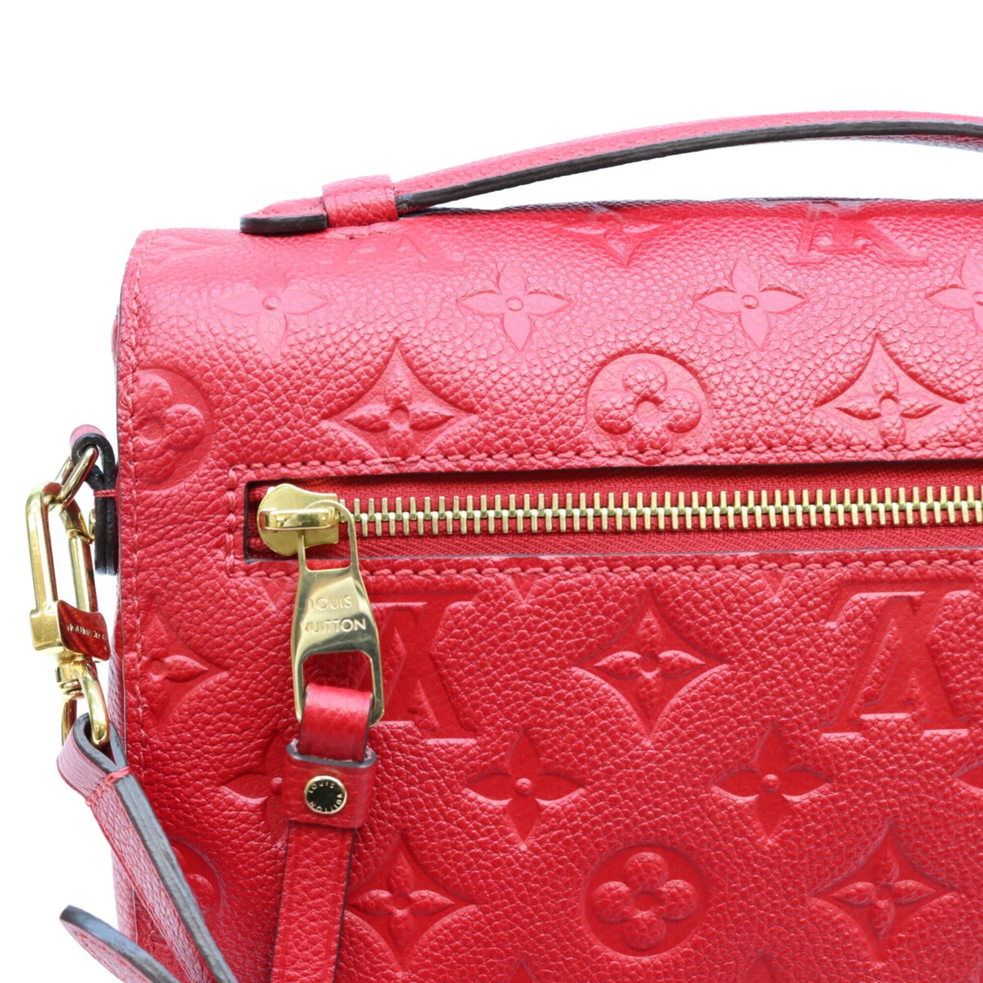 Louis Vuitton Cerise Red Color Monogram Empreinte Shoulder Bag (Pre-Owned)