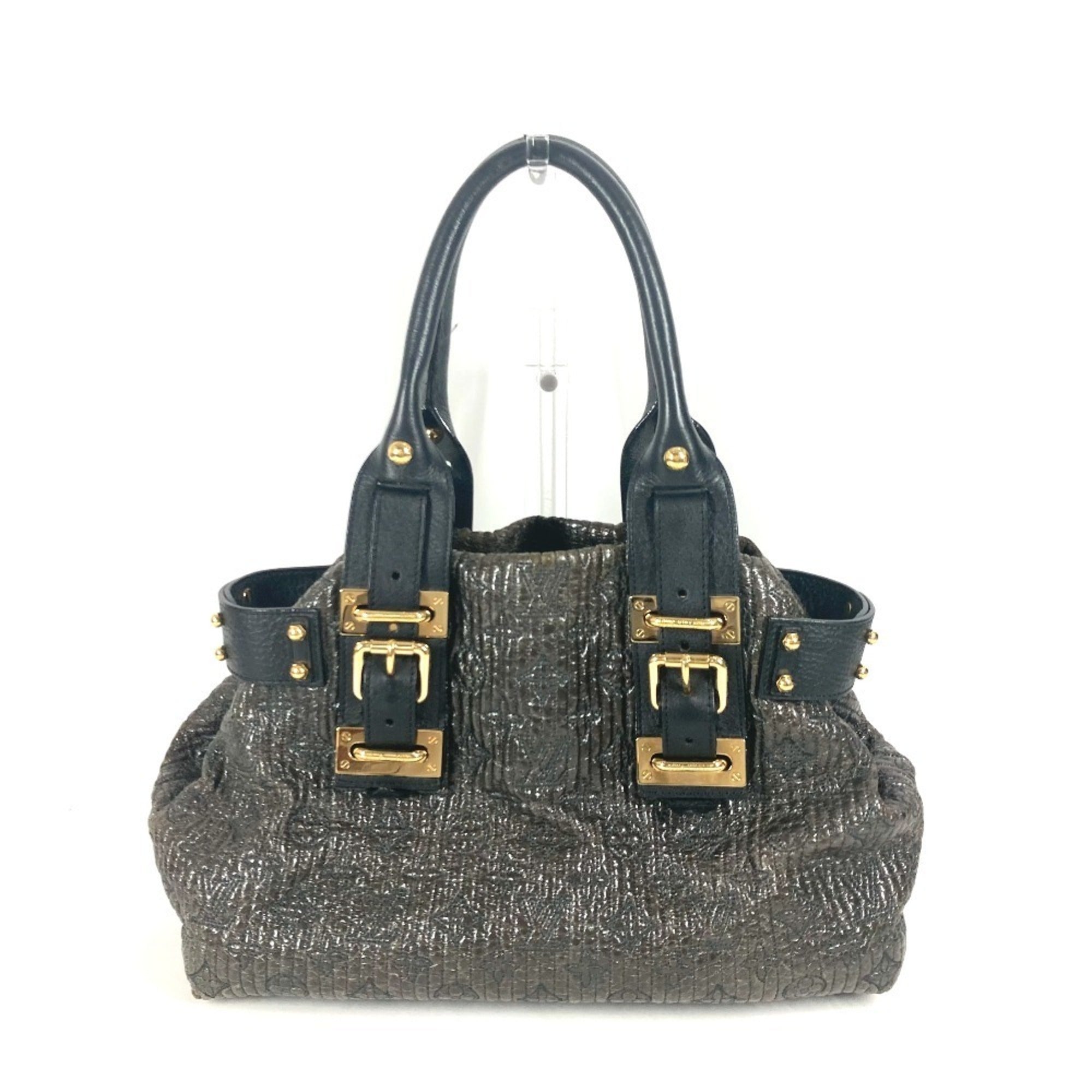 Louis Vuitton Black Noir Handbag Shoulder Bag Tote Bag (Pre-Owned)