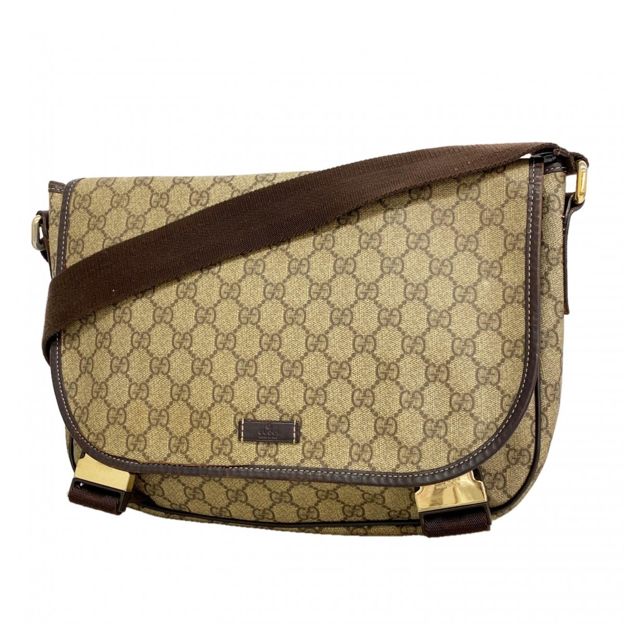 Gucci Brown Pvc Shoulder Bag (Pre-Owned)
