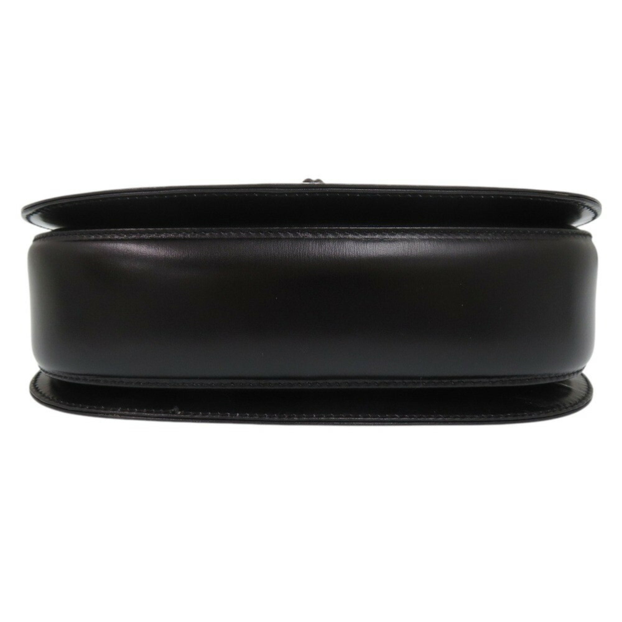 Gucci Black Leather Handbag Shoulder Bag (Pre-Owned)