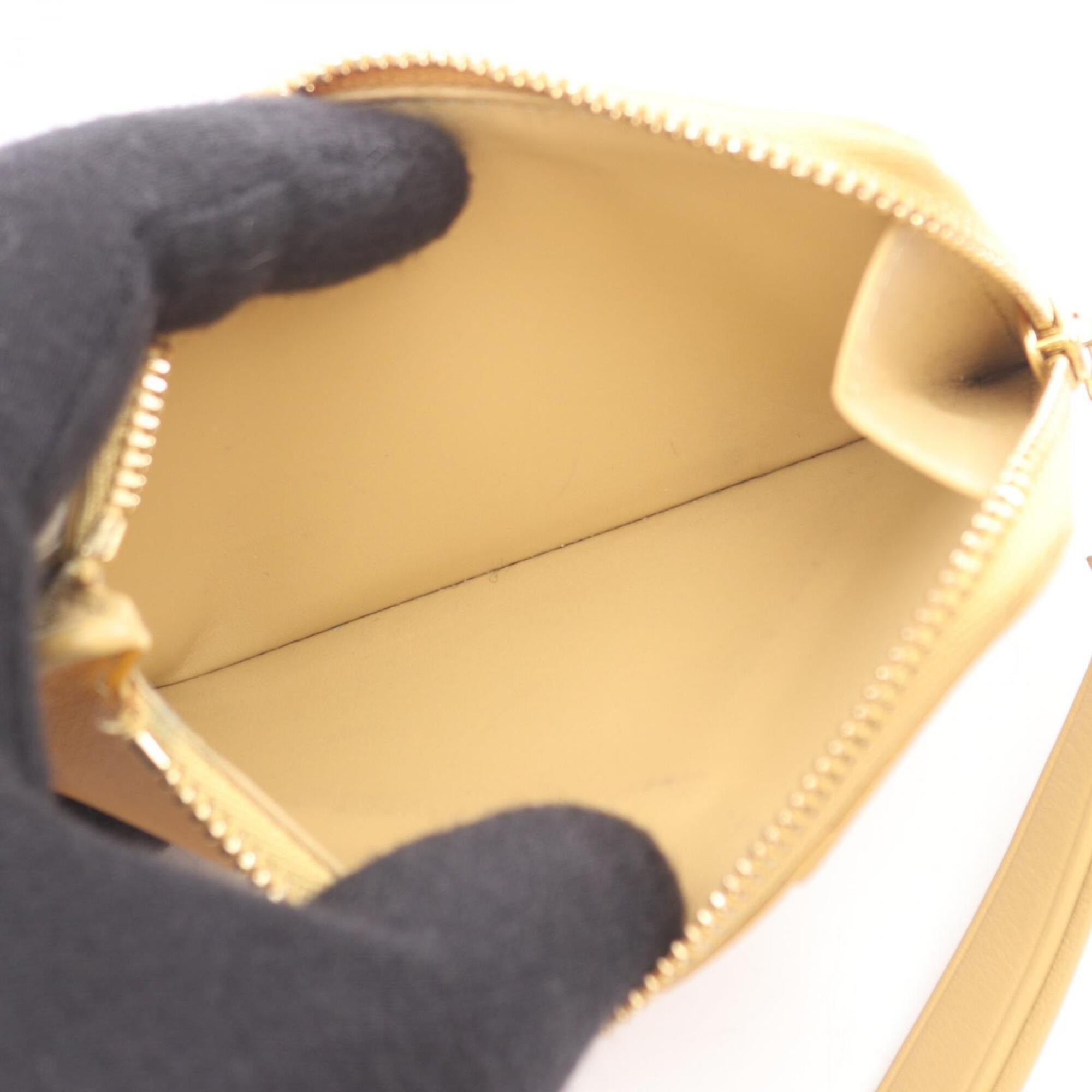 Loewe Beige Brown White Leather Coin Purse/Coin Case (Pre-Owned)
