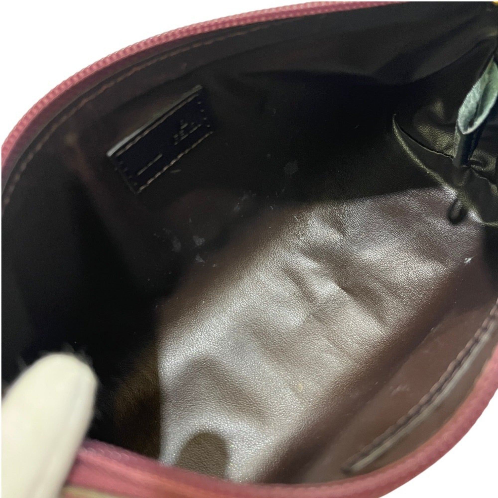 Fendi Zucca Brown Pvc Handbag Pouch (Pre-Owned)