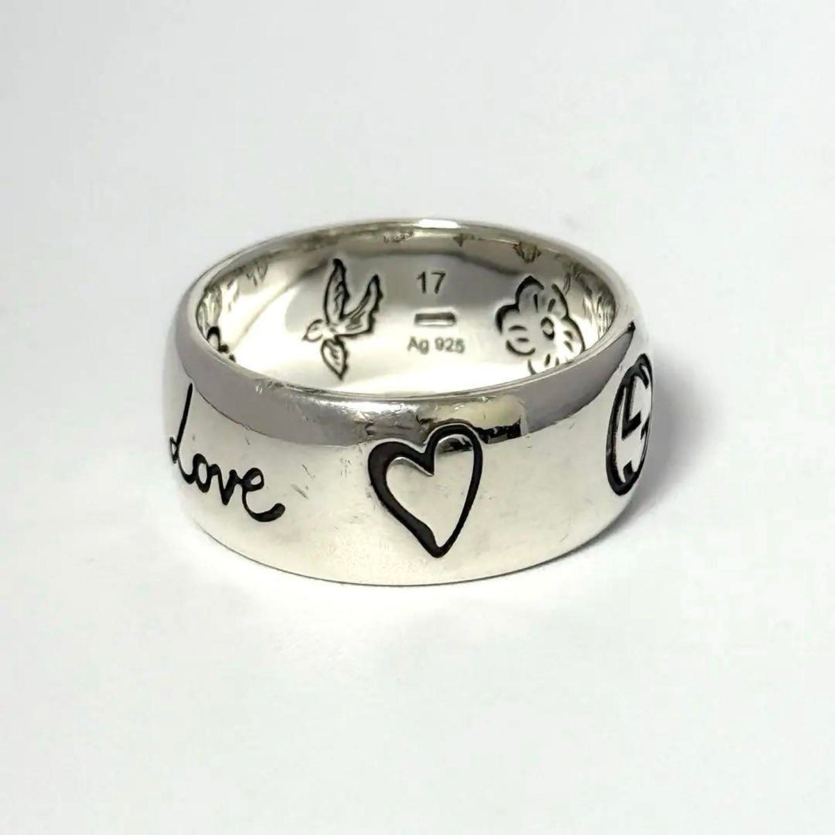 Gucci Silver 925 Band Ring (Pre-Owned)