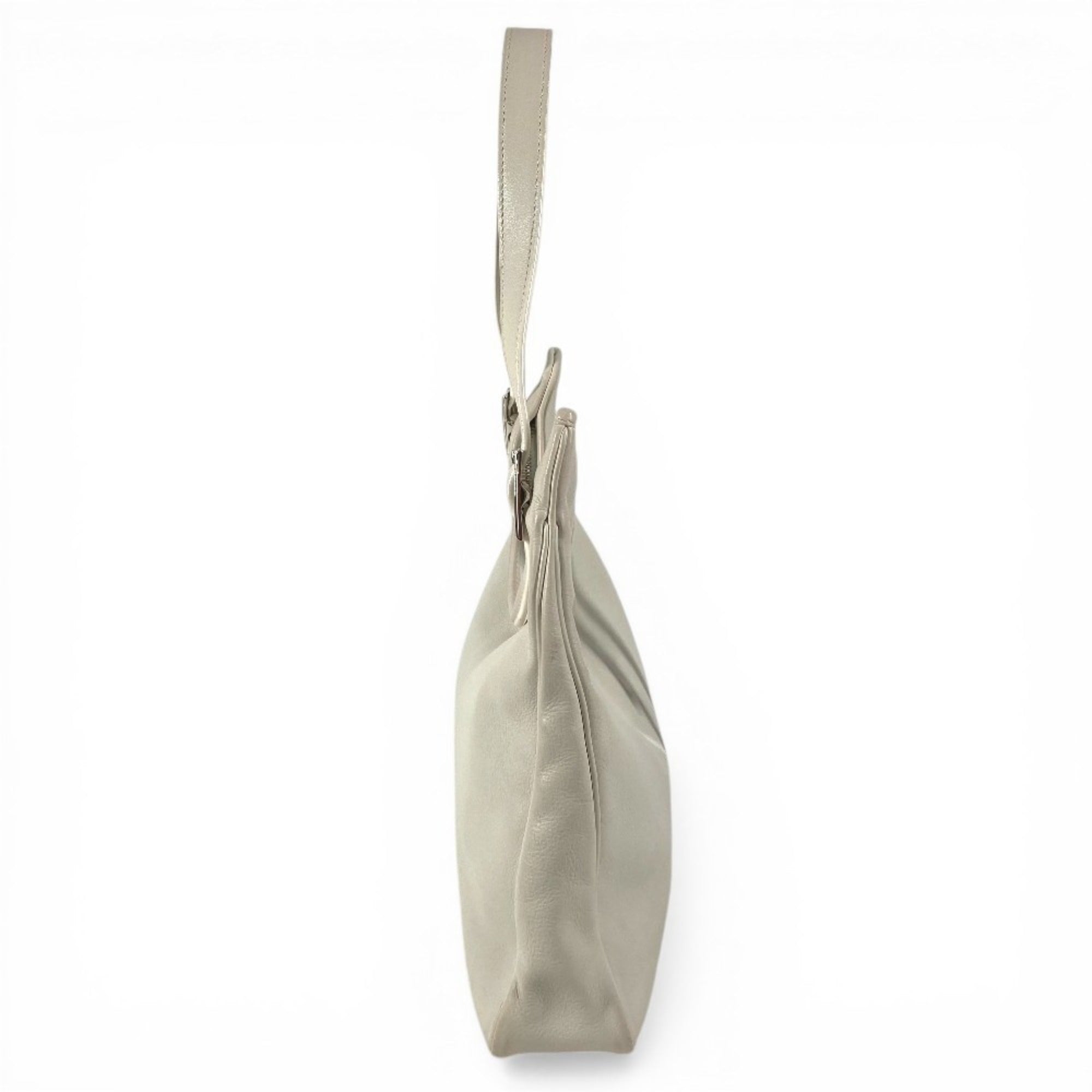 Hermes White Leather Shoulder Bag (Pre-Owned)