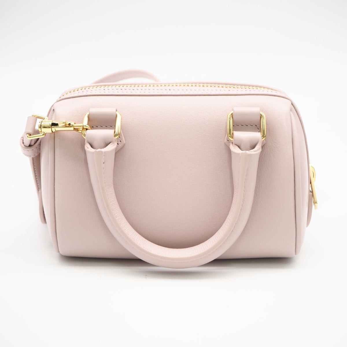Celine Pink Leather Boston Bag Shoulder Bag (Pre-Owned)