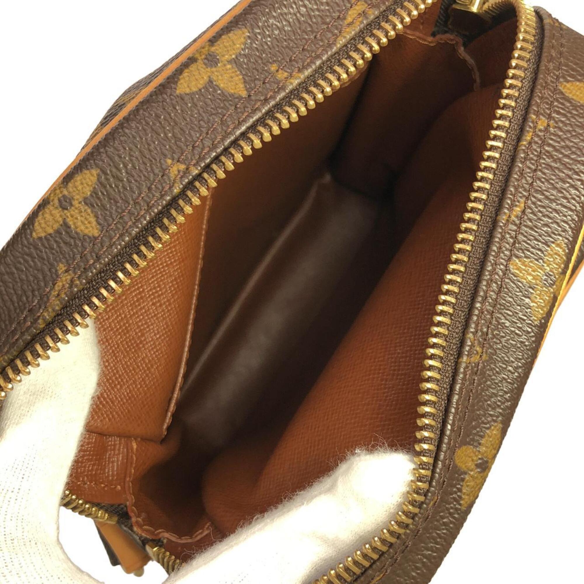 Louis Vuitton Marron Coated Canvas Shoulder Bag (Pre-Owned)