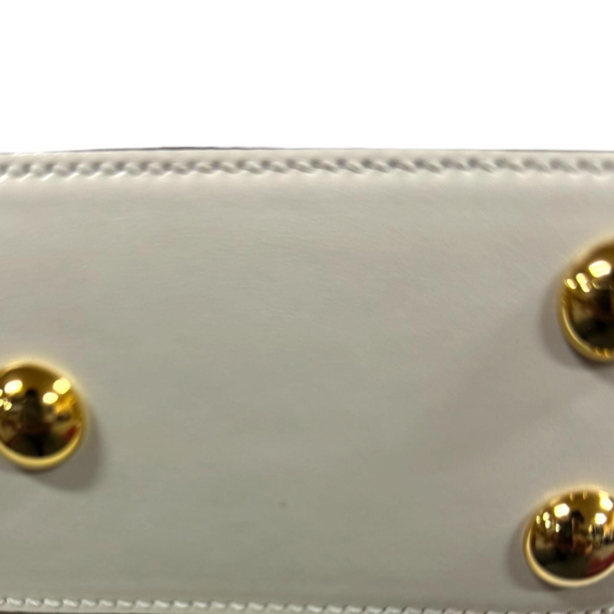 Gucci White Leather Shoulder Bag (Pre-Owned)