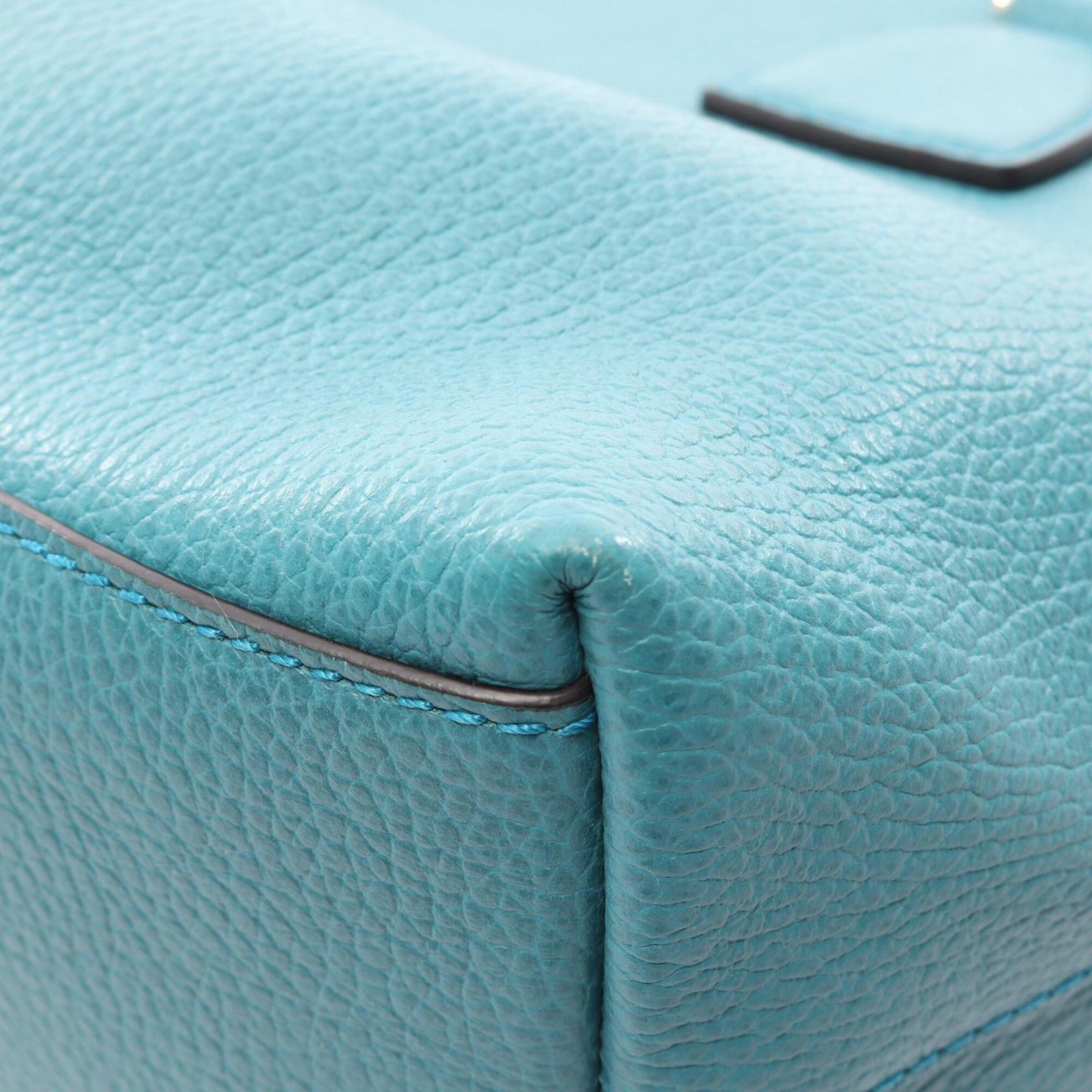Gucci Blue Leather Handbag (Pre-Owned)
