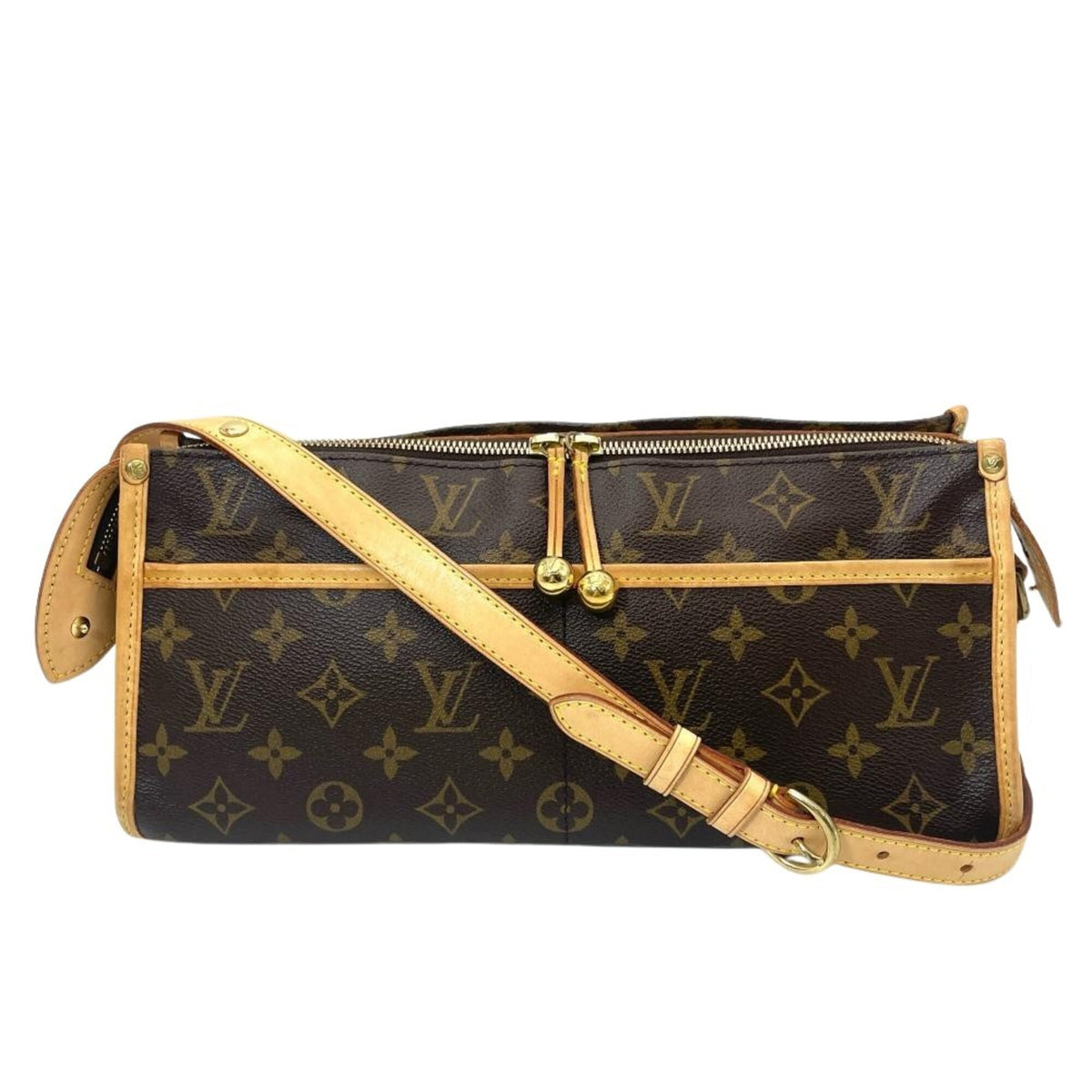 Louis Vuitton Brown Monogram Canvas Shoulder Bag (Pre-Owned)