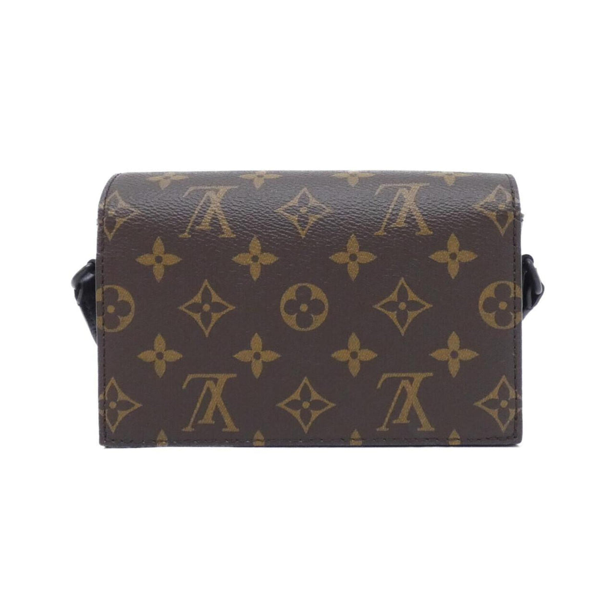 Louis Vuitton Black Marron Coated Canvas Shoulder Bag (Pre-Owned)