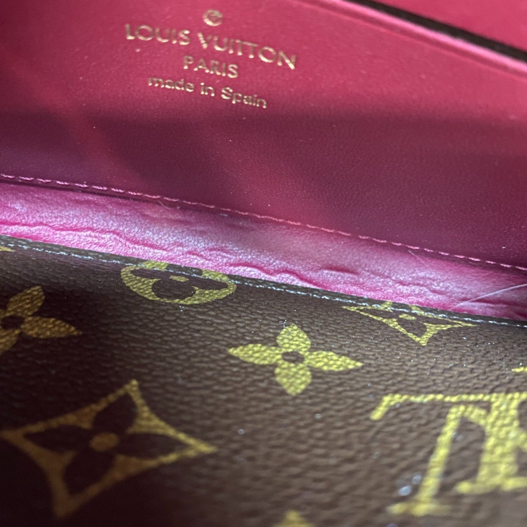 Louis Vuitton Monogram Brown Leather Long Wallet (Bi-Fold) (Pre-Owned)