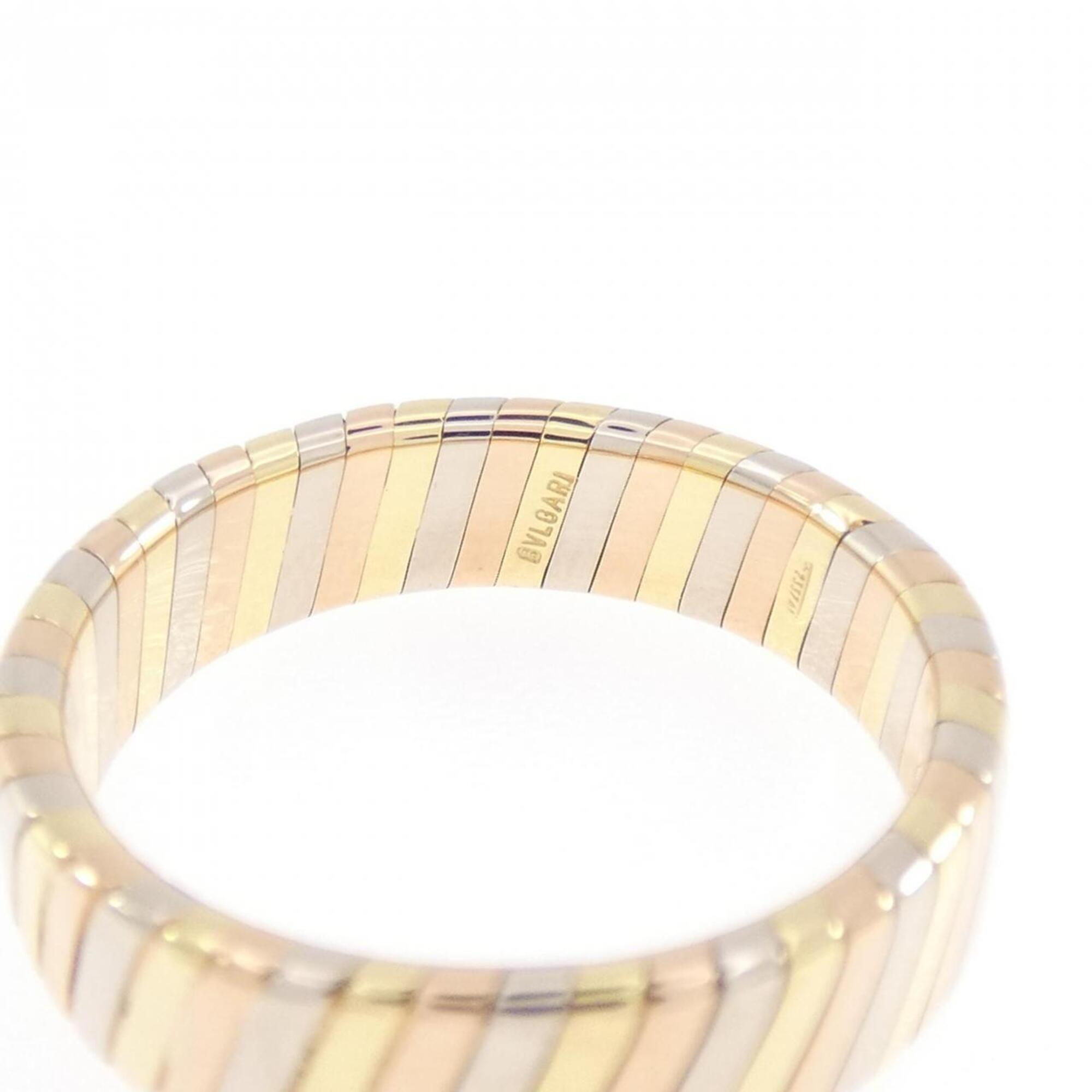 Bvlgari Yellow Gold (18K) Pink Gold (18K) White Gold (18K) Band Ring (Pre-Owned)
