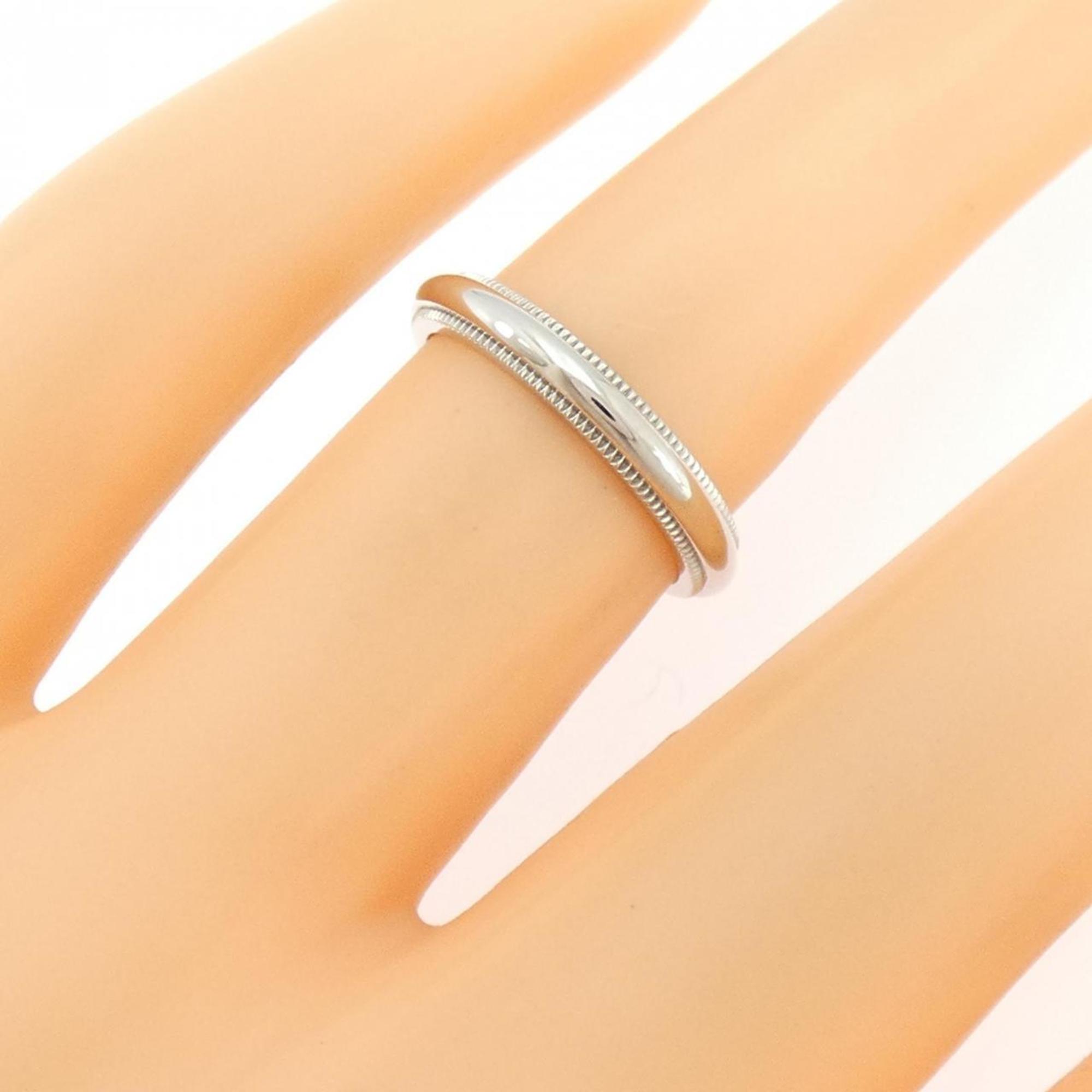 Tiffany Platinum Platinum 950 Band Ring (Pre-Owned)
