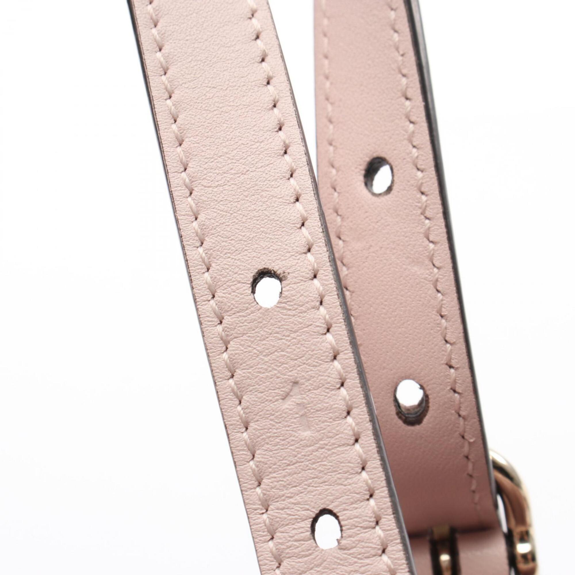 Gucci Pink Leather Handbag Tote Bag (Pre-Owned)