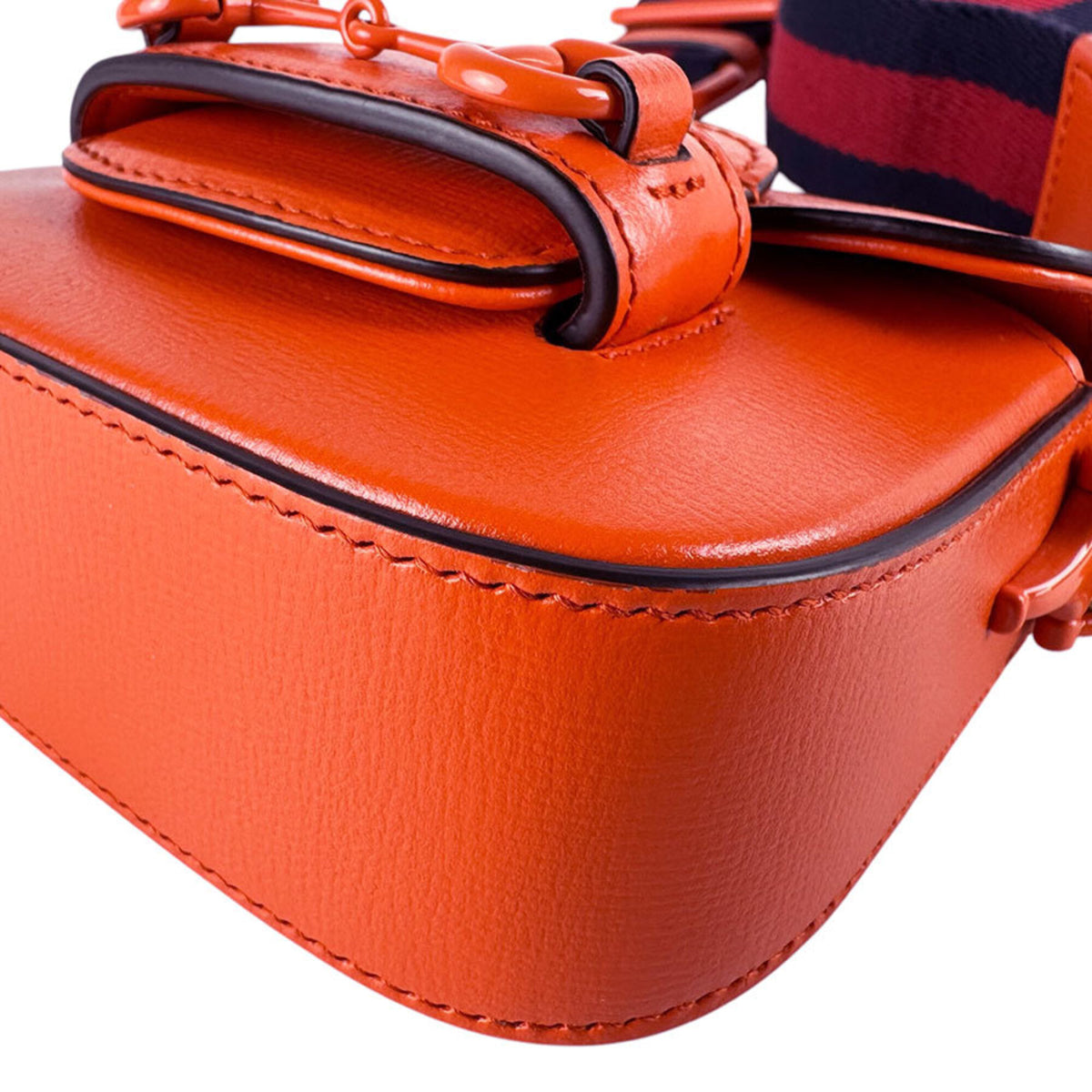 Gucci Orange Leather Shoulder Bag (Pre-Owned)