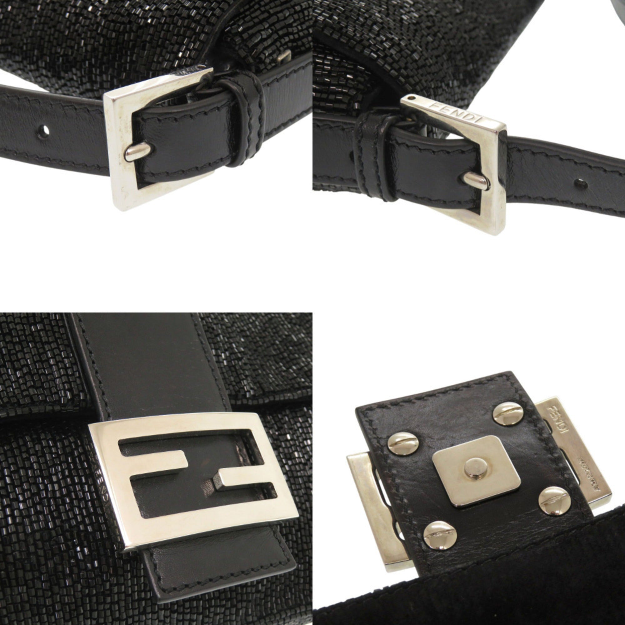 Fendi Black Leather Handbag (Pre-Owned)
