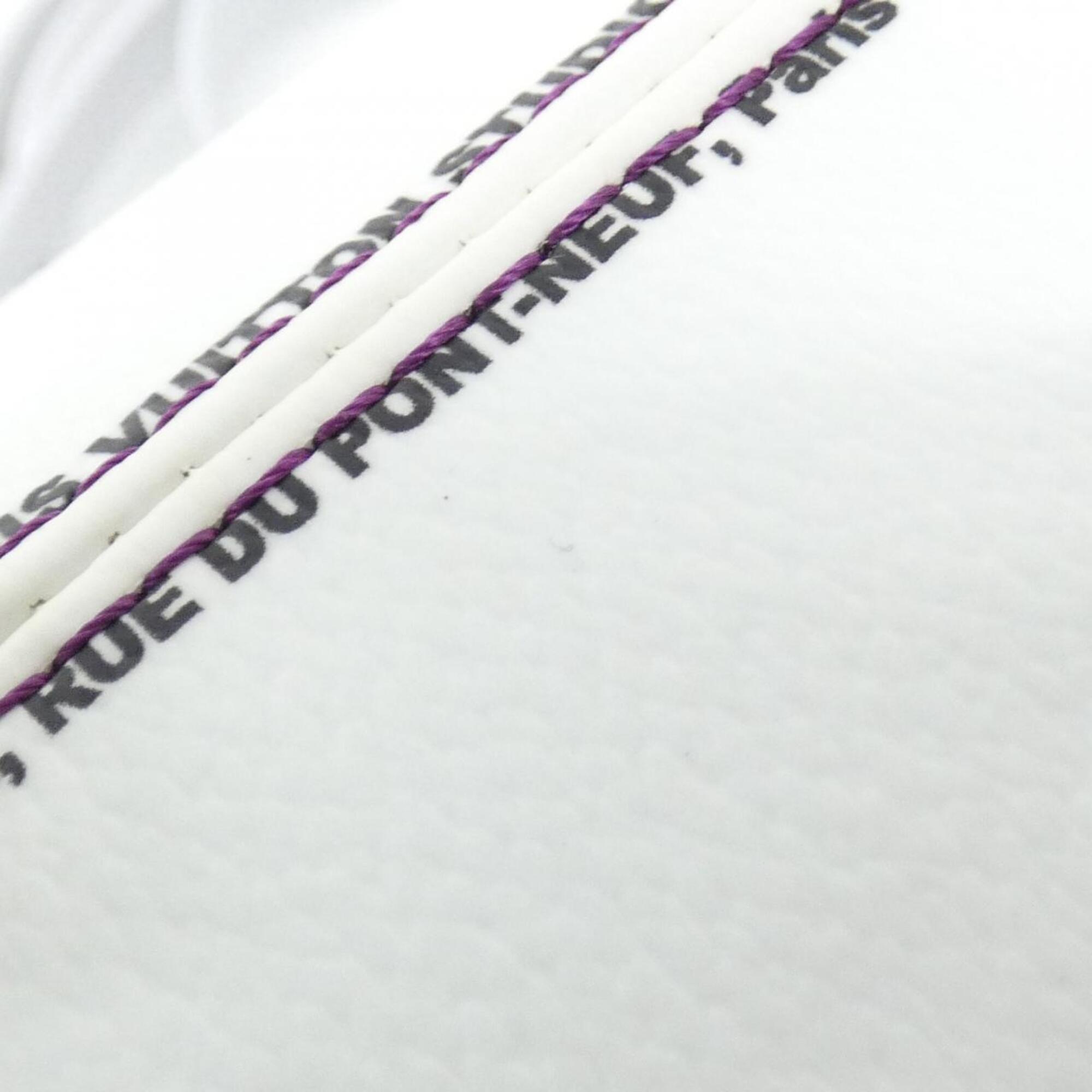 Louis Vuitton Purple Violet White Coated Canvas Handbag (Pre-Owned)